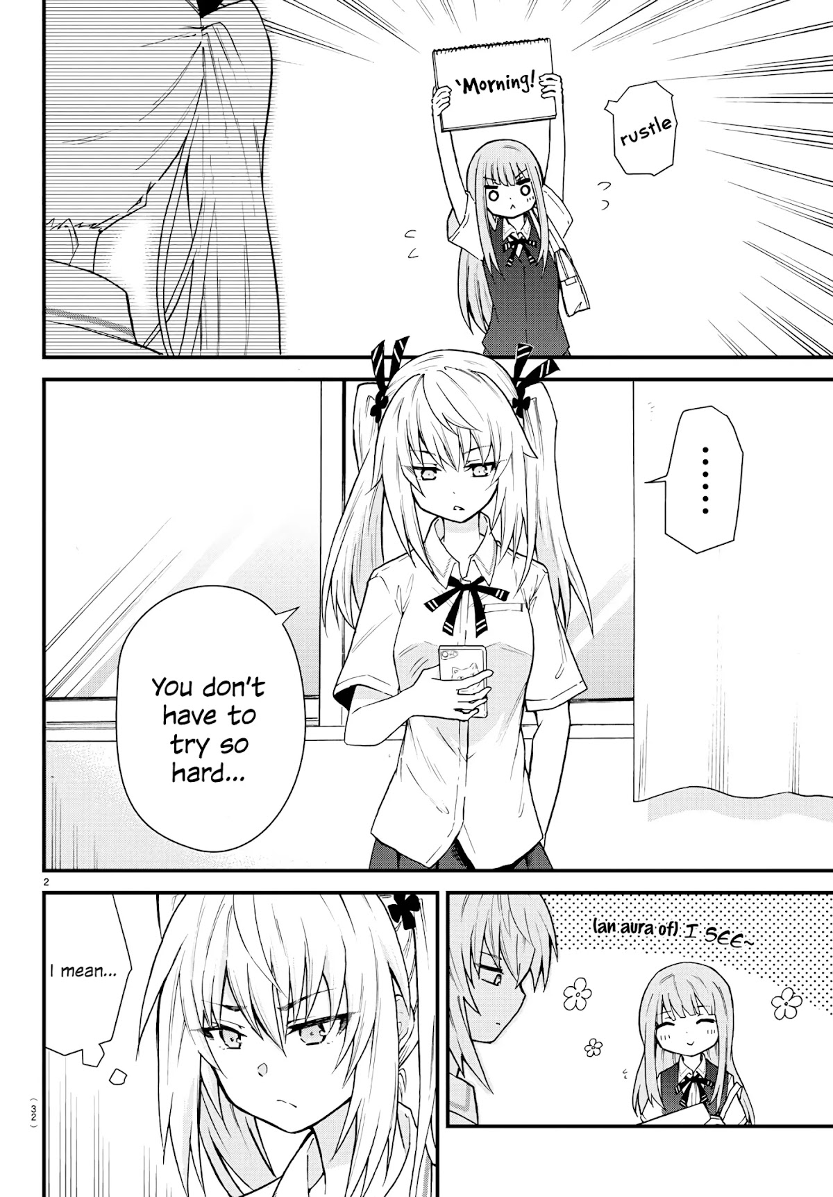 The Mute Girl and Her New Friend (Serialization) Chapter 2 page 2 - Chapter 2: Greetings