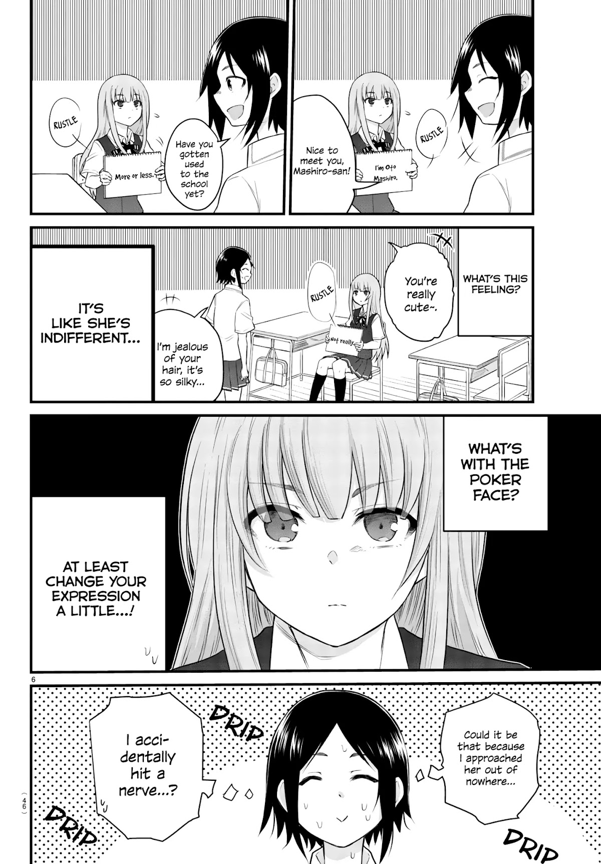 The Mute Girl and Her New Friend (Serialization) Chapter 4 page 6 - Chapter 4: Mashiro and Kokosaki