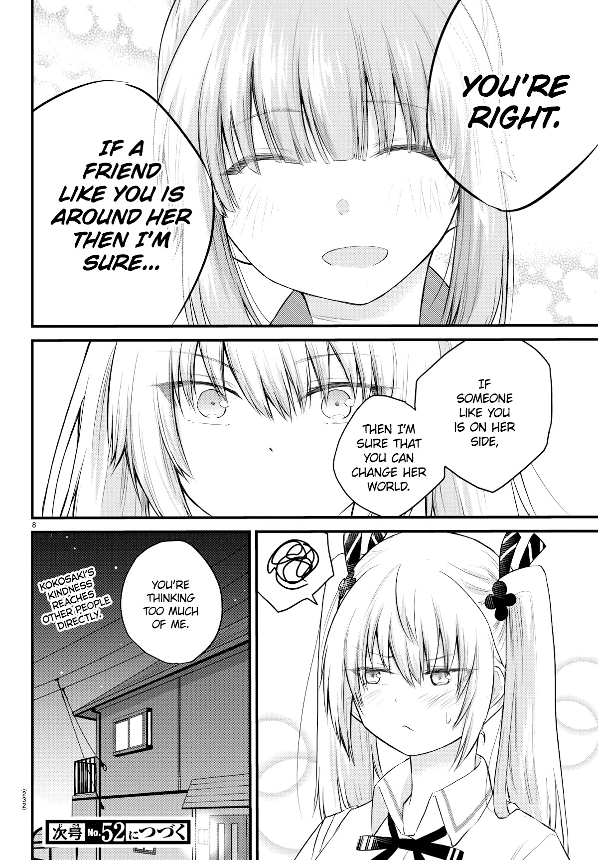 The Mute Girl and Her New Friend (Serialization) Chapter 41 page 8 - Chapter 41: Kokosaki and Mashiro's Sister