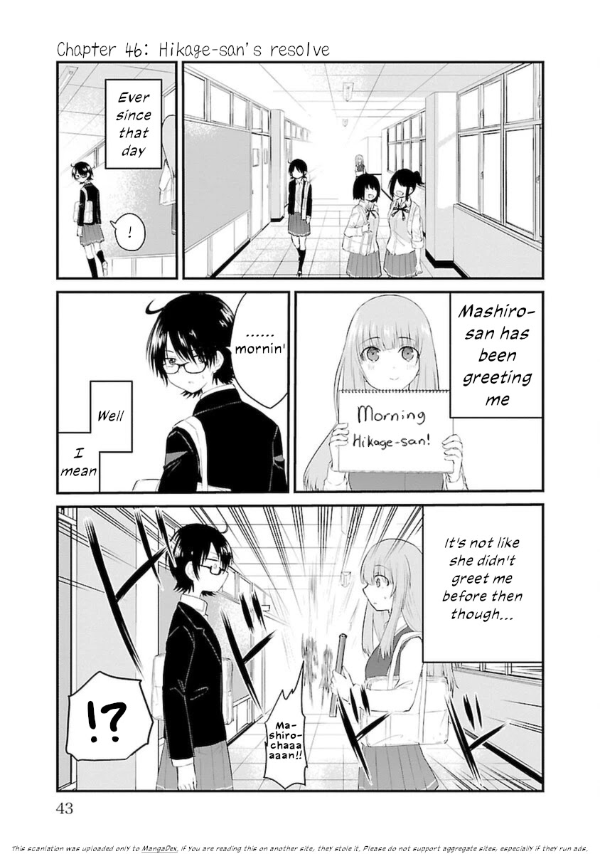 The Mute Girl and Her New Friend (Serialization) Chapter 46 page 1 - Chapter 46: Hikage-san's Resolve