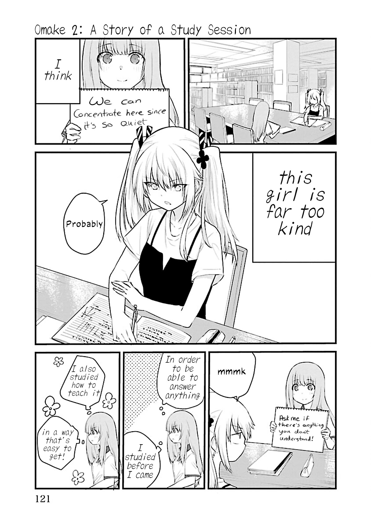 The Mute Girl and Her New Friend (Serialization) Chapter 54.5 page 5 - Chapter 54.5: Volume 4 Extras