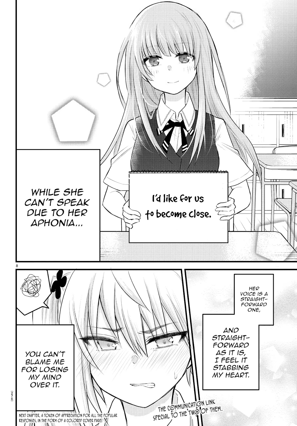 The Mute Girl and Her New Friend (Serialization) Chapter 6 page 8 - Chapter 6: Kikuno Kokosaki