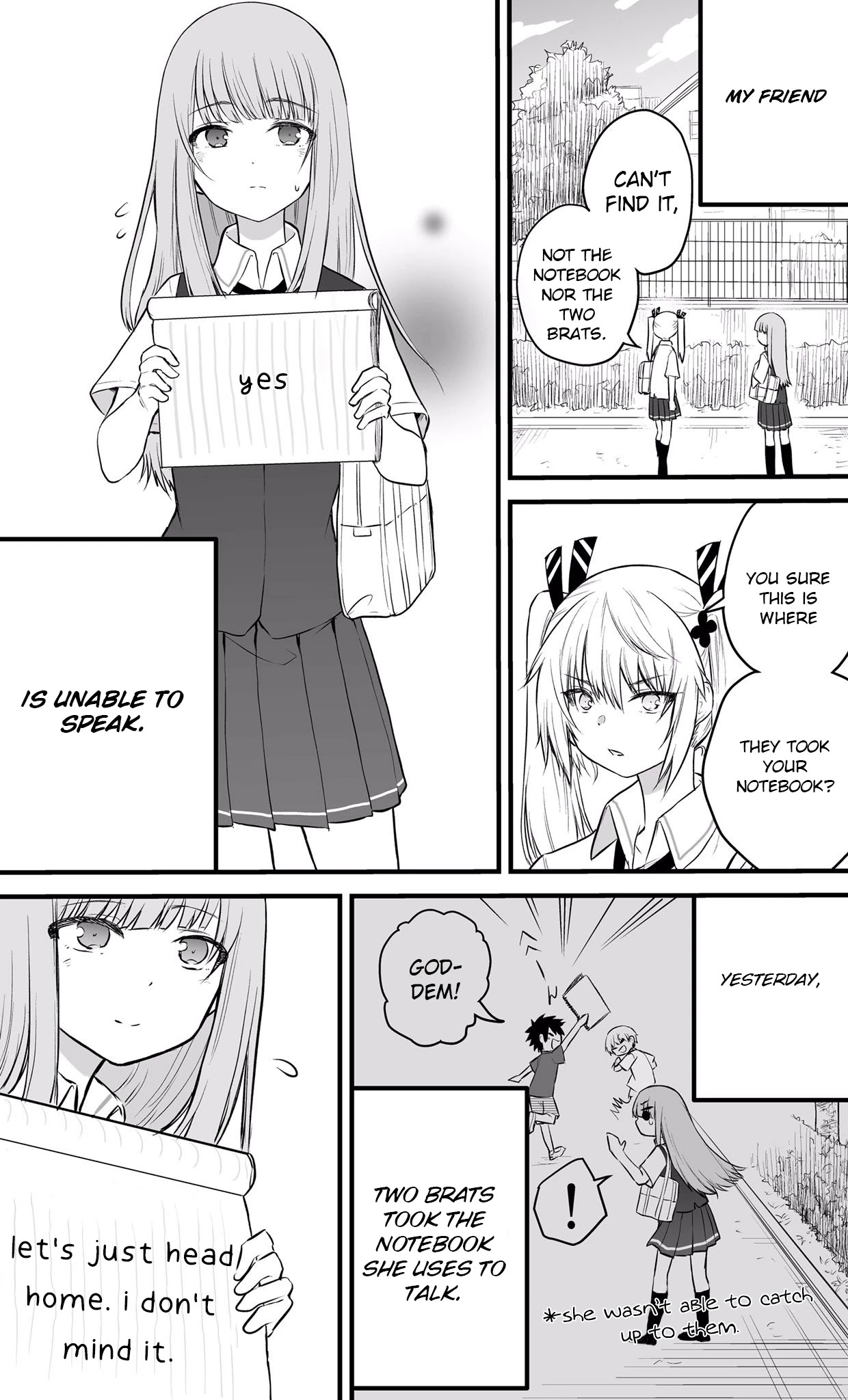 The Mute Girl and Her New Friend Chapter 19 page 1 - Chapter 19