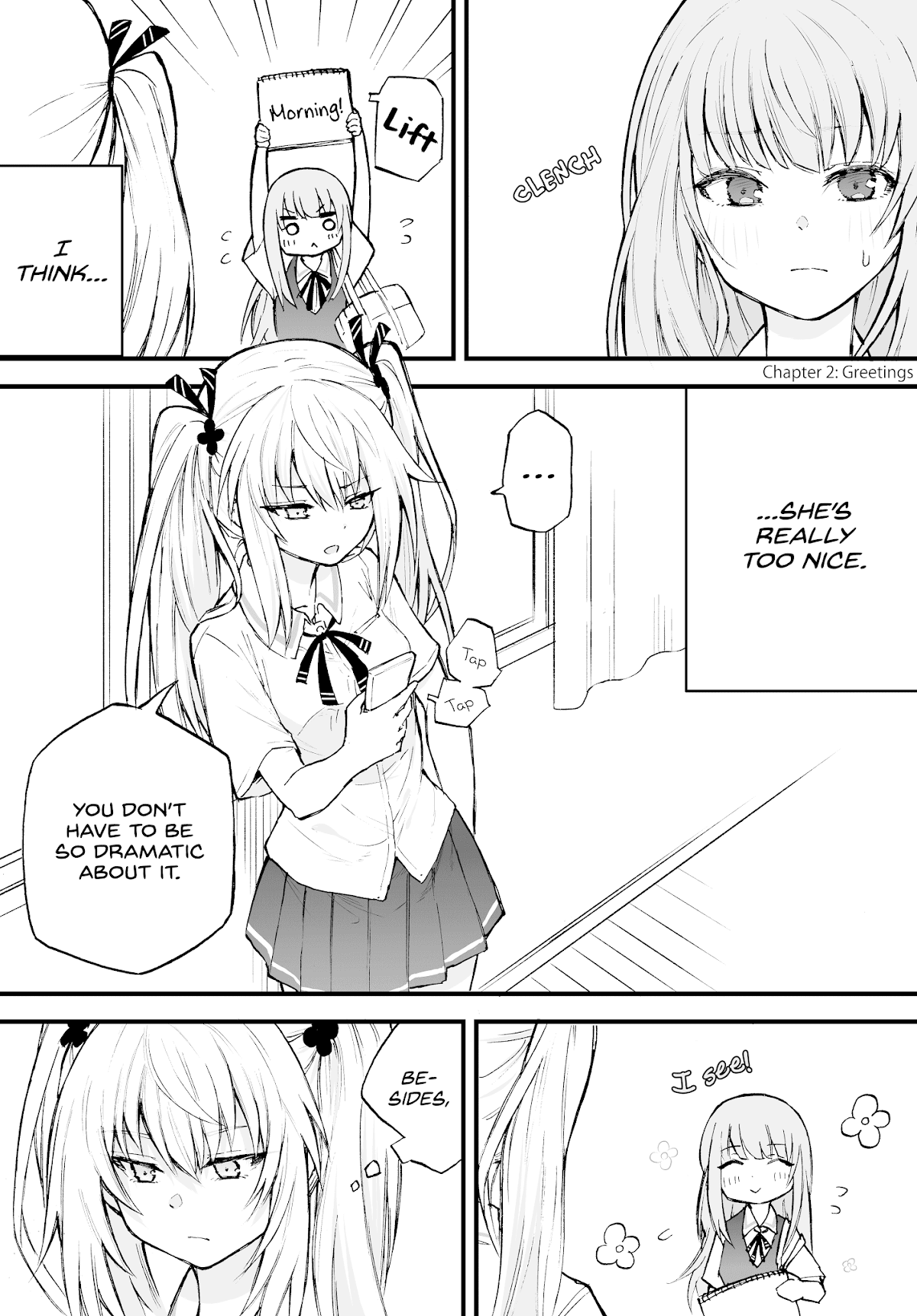 The Mute Girl and Her New Friend Chapter 2 page 1 - Chapter 2: Greetings