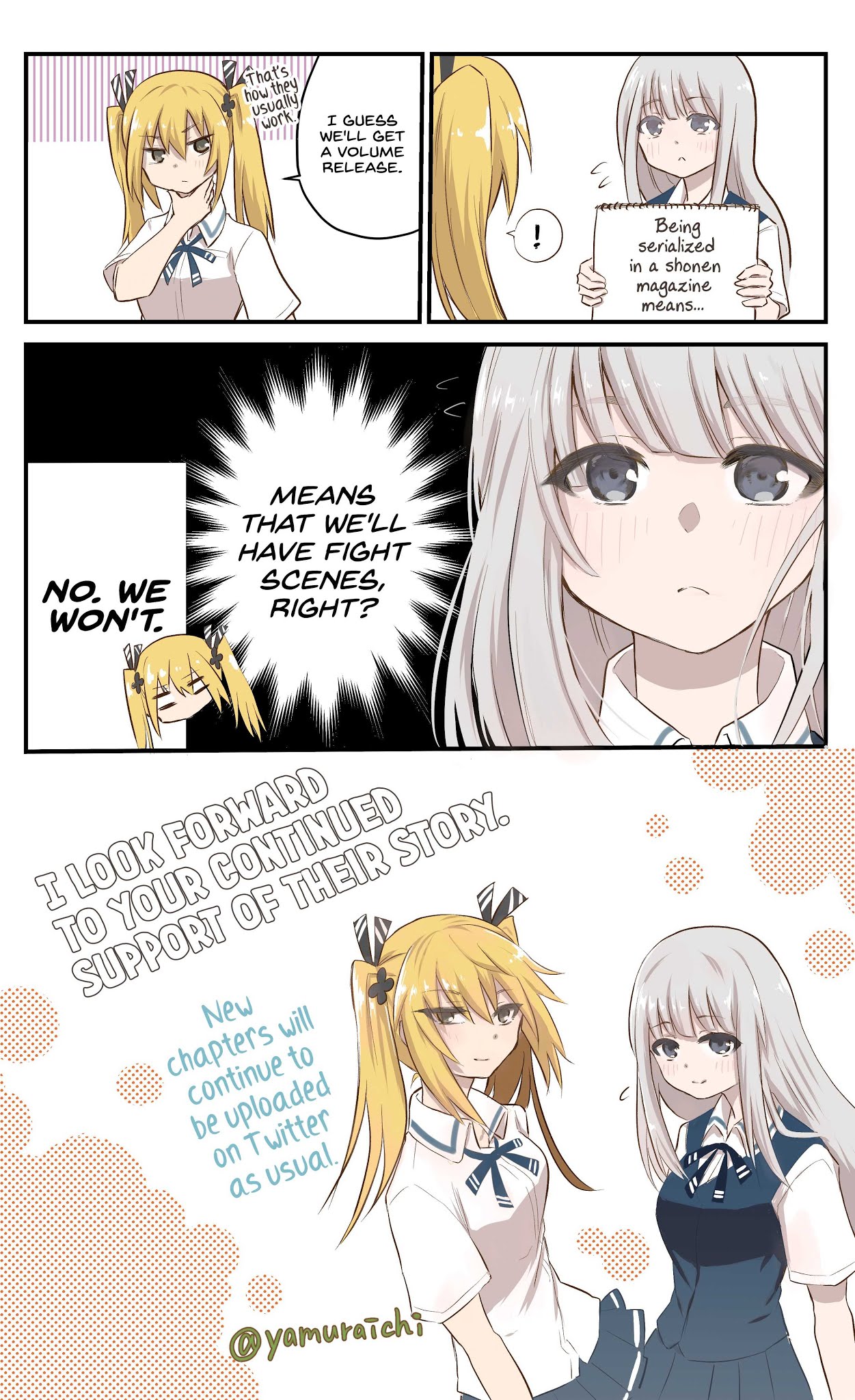 The Mute Girl and Her New Friend Chapter 7.5 page 2 - Chapter 7.5: Serialization Announcement