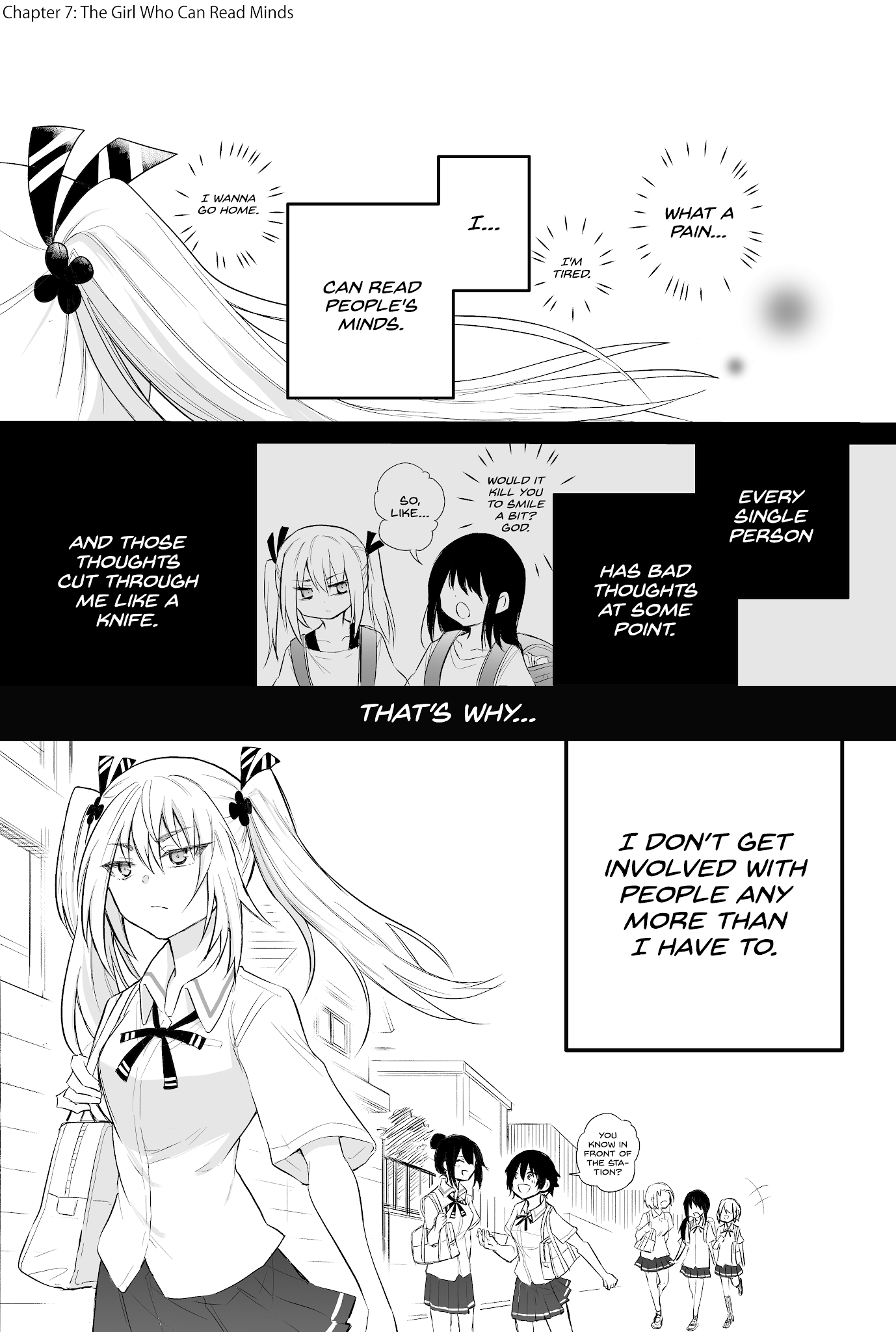 The Mute Girl and Her New Friend Chapter 7 page 1 - Chapter 7: The Girl Who Can Read Minds