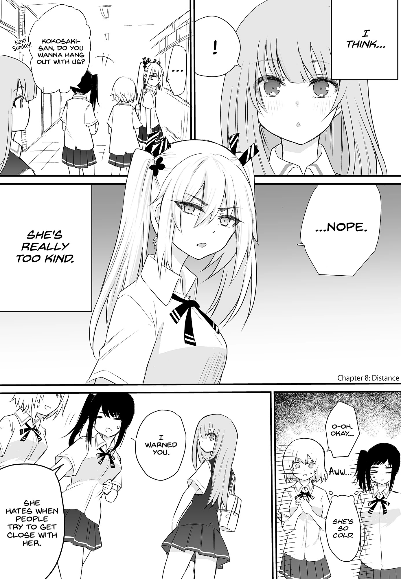 The Mute Girl and Her New Friend Chapter 8 page 1 - Chapter 8: Distance