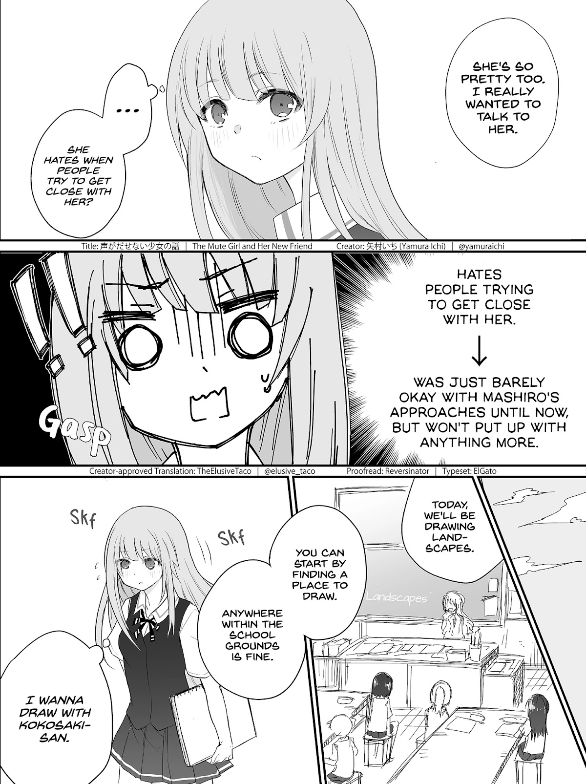 The Mute Girl and Her New Friend Chapter 8 page 2 - Chapter 8: Distance