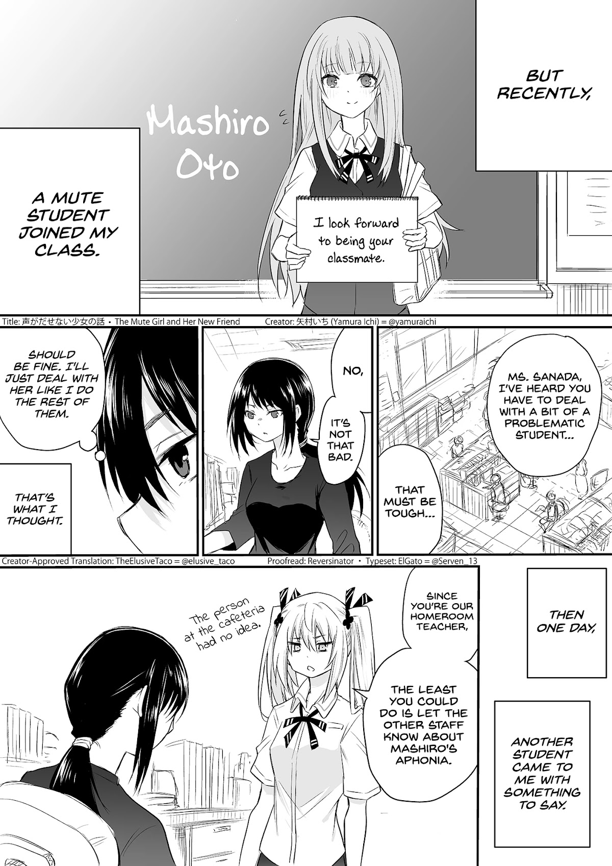 The Mute Girl and Her New Friend Chapter 9 page 2 - Chapter 9: A Terrible Teacher