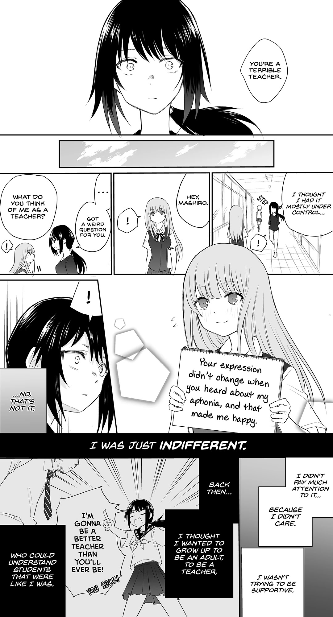 The Mute Girl and Her New Friend Chapter 9 page 3 - Chapter 9: A Terrible Teacher