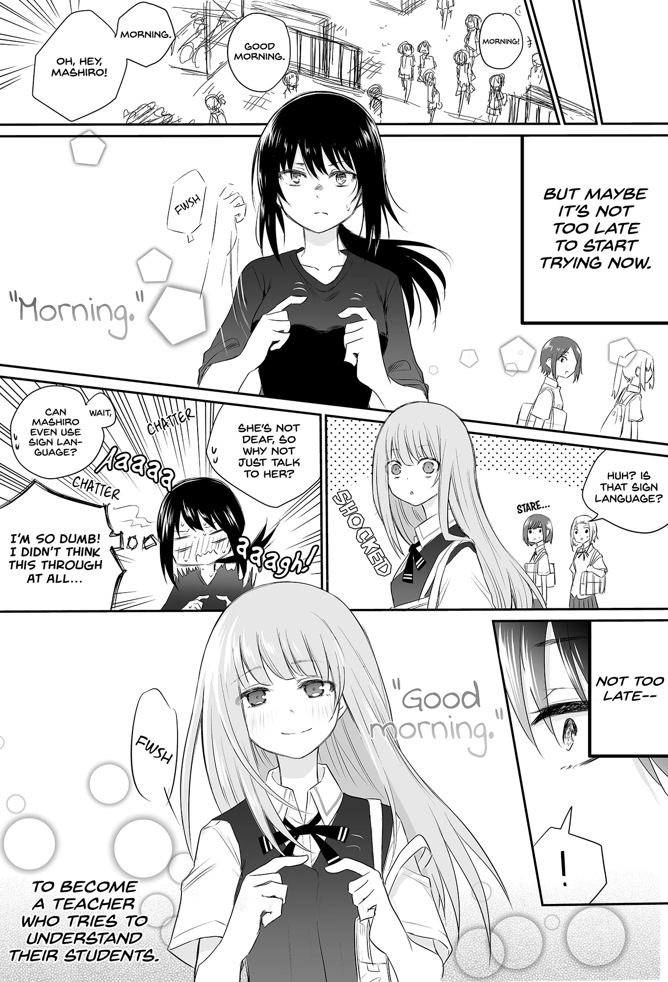 The Mute Girl and Her New Friend Chapter 9 page 4 - Chapter 9: A Terrible Teacher