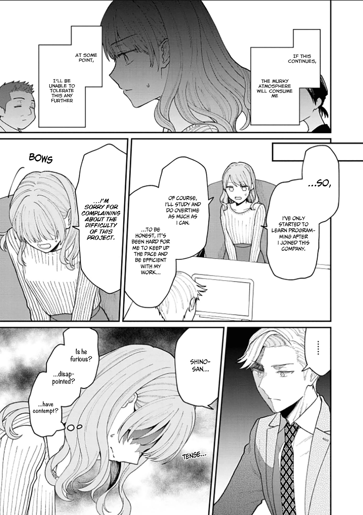 The New-Hire Who Could "Read" Emotions and the Unsociable Senpai Chapter 13 page 18 - Chapter 13