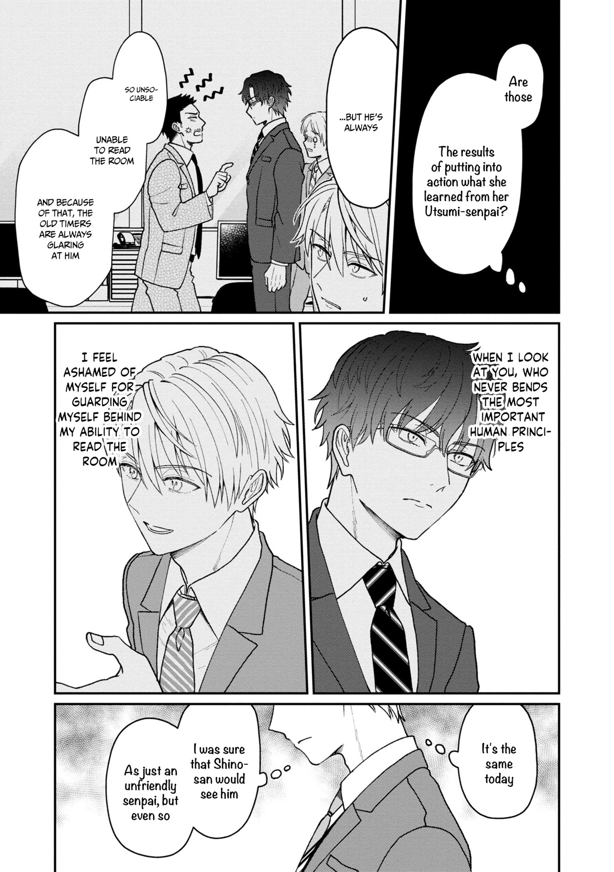 The New-Hire Who Could "Read" Emotions and the Unsociable Senpai Chapter 19 page 10 - Chapter 19
