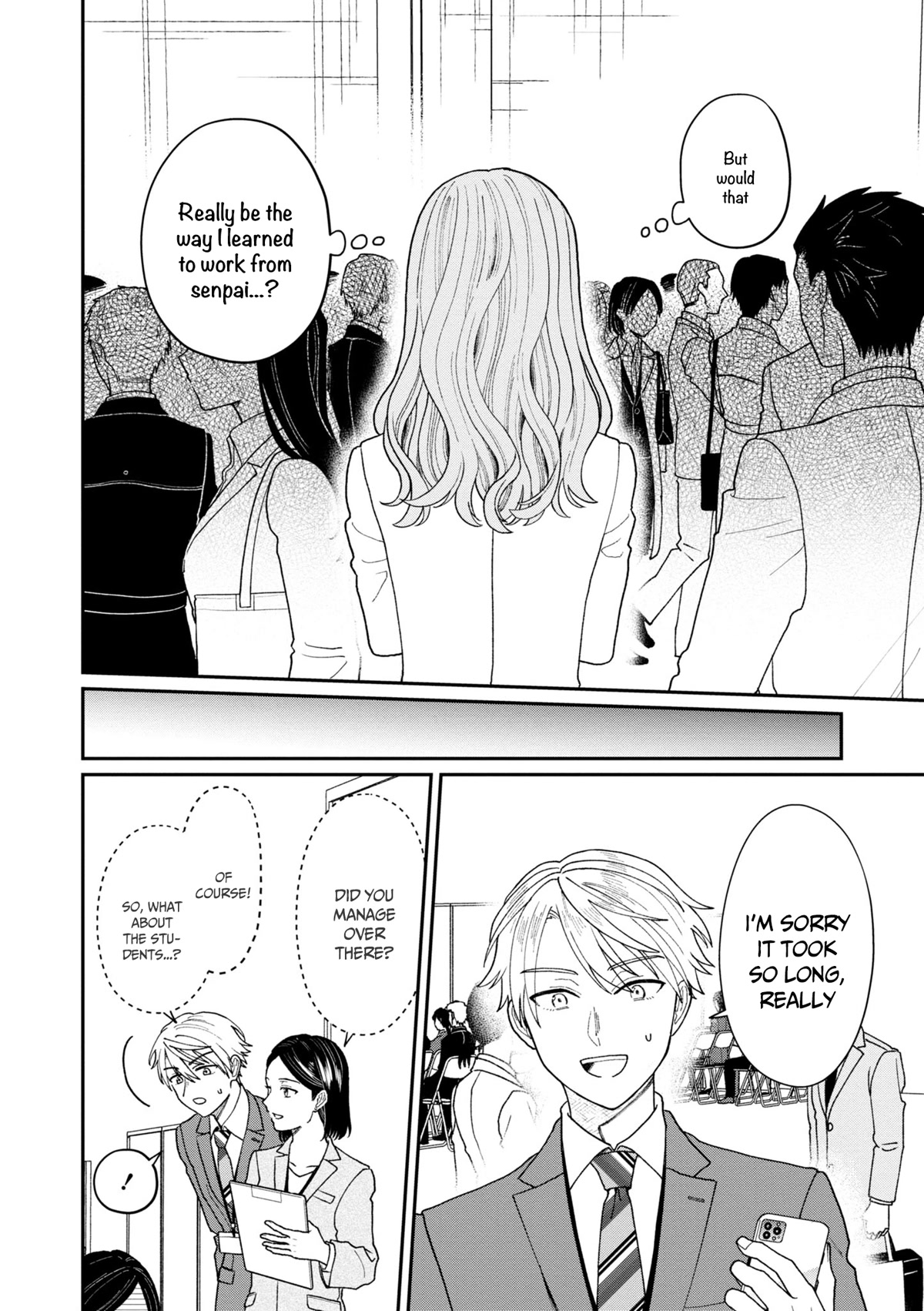 The New-Hire Who Could "Read" Emotions and the Unsociable Senpai Chapter 19 page 5 - Chapter 19