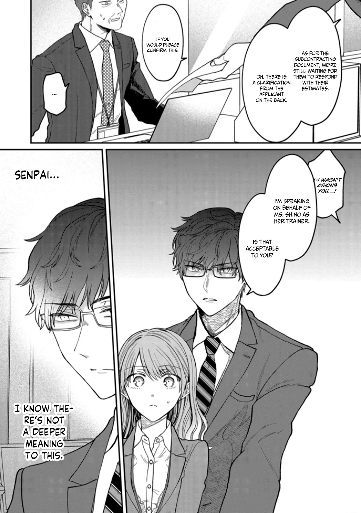 The New-Hire Who Could "Read" Emotions and the Unsociable Senpai Chapter 3 page 4 - Chapter 3