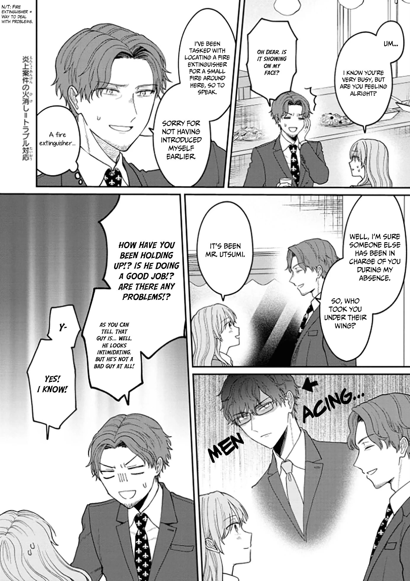 The New-Hire Who Could "Read" Emotions and the Unsociable Senpai Chapter 4 page 2 - Chapter 4
