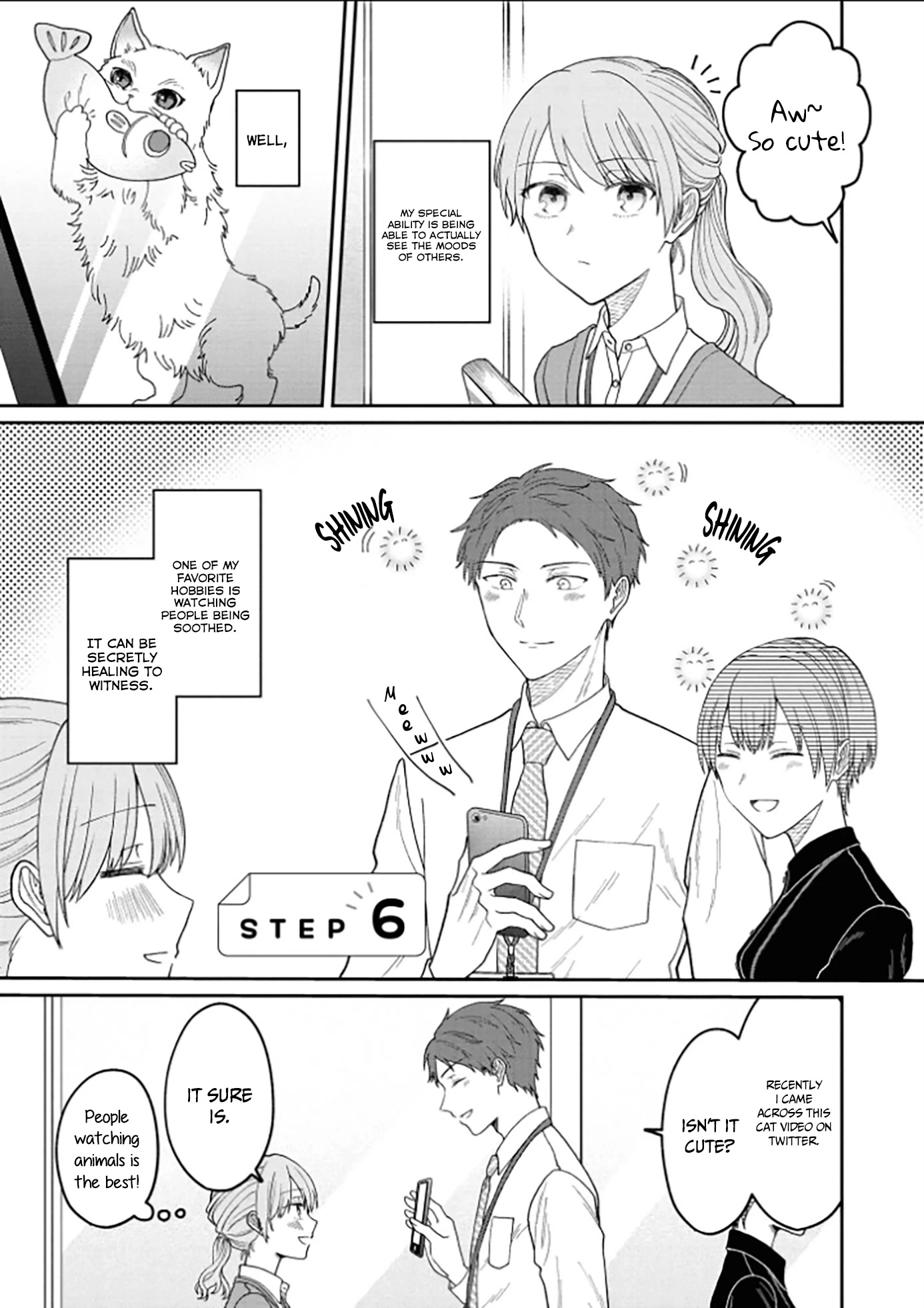 The New-Hire Who Could "Read" Emotions and the Unsociable Senpai Chapter 6 page 1 - Chapter 6