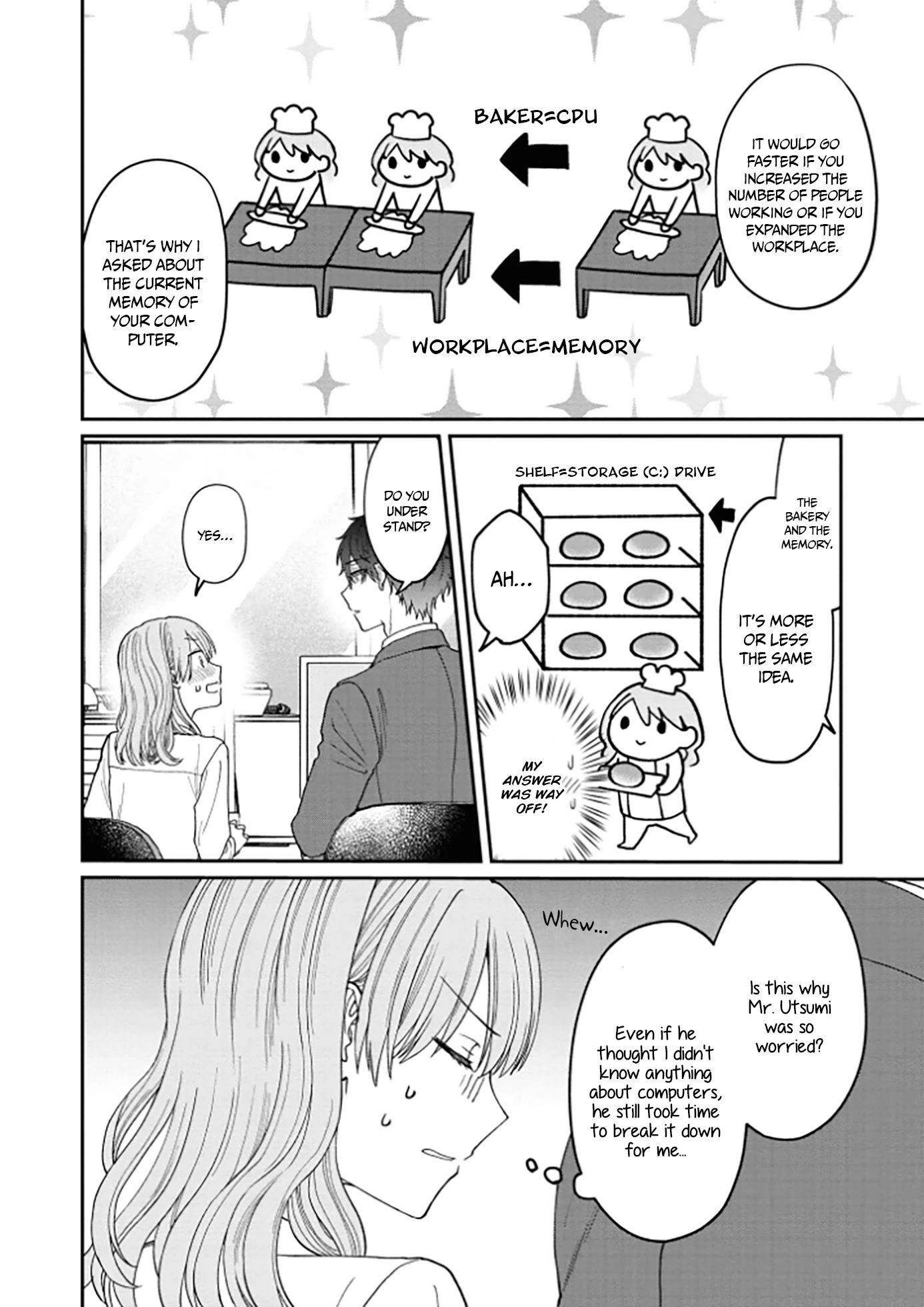 The New-Hire Who Could "Read" Emotions and the Unsociable Senpai Chapter 7 page 4 - Chapter 7