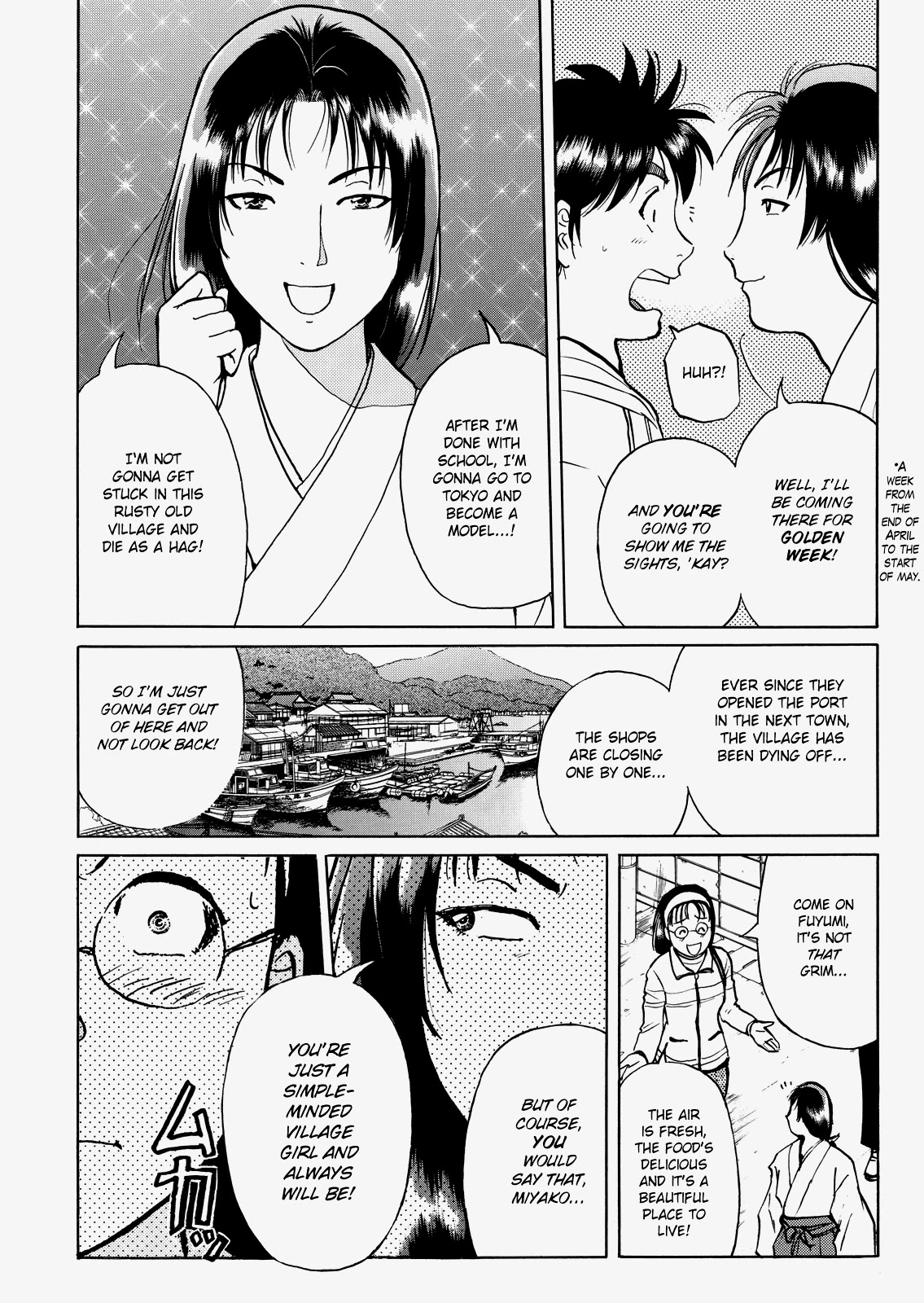 The New Kindaichi Detective Files Chapter 5.1 page 13 - Vol.5 Chapter 1: Cherry Blossoms, Snow, and the Time Capsule