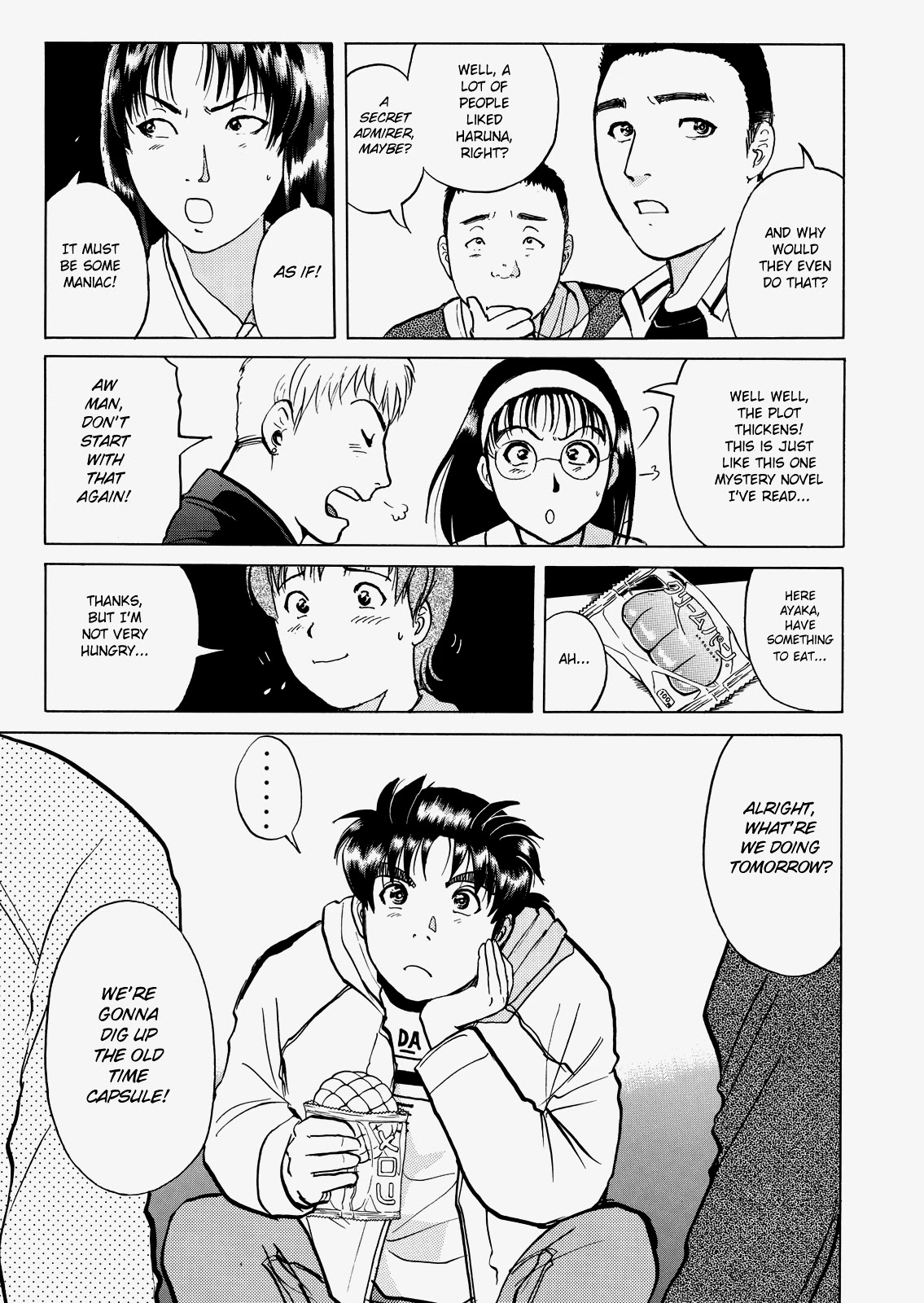 The New Kindaichi Detective Files Chapter 5.1 page 18 - Vol.5 Chapter 1: Cherry Blossoms, Snow, and the Time Capsule