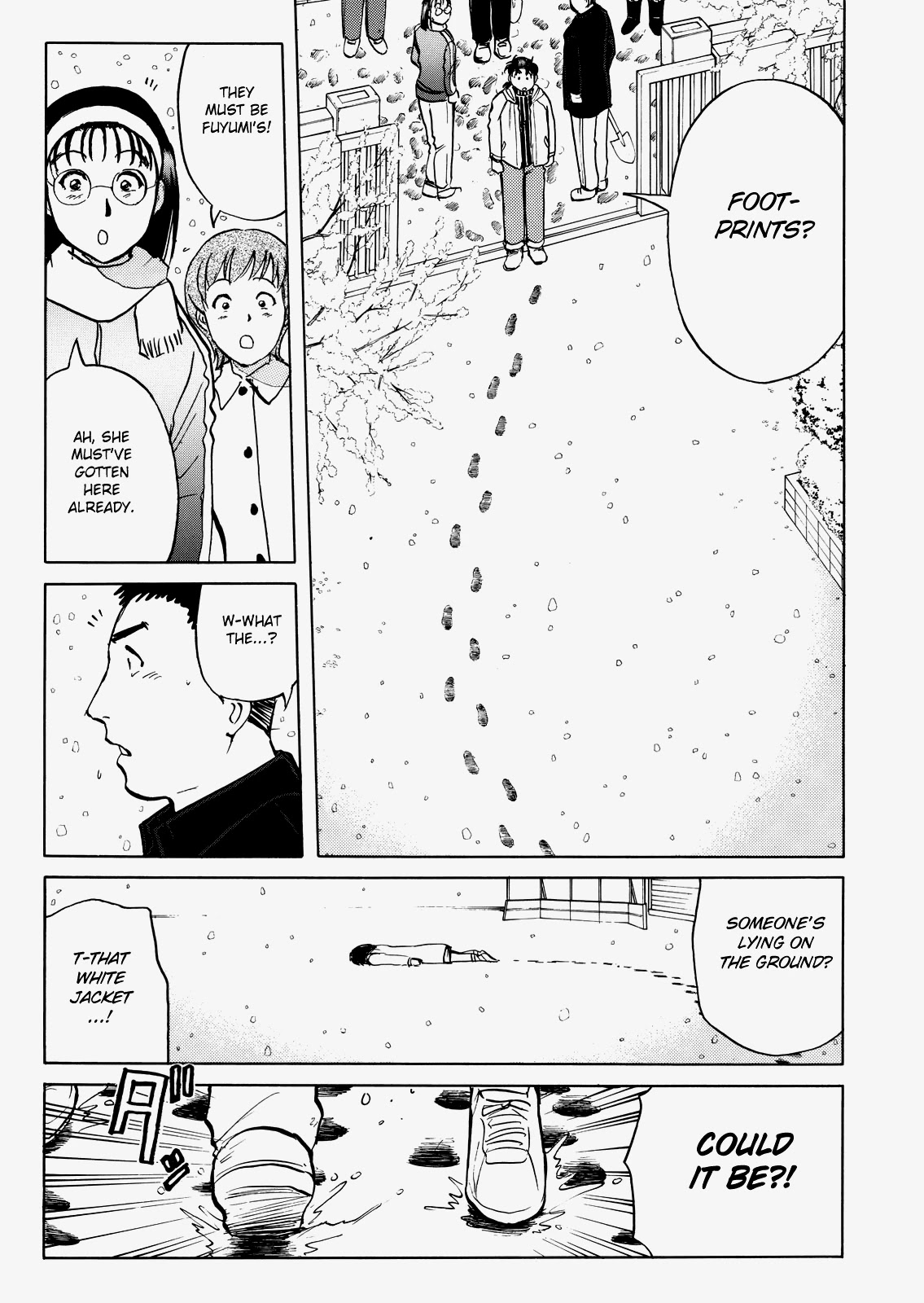 The New Kindaichi Detective Files Chapter 5.1 page 22 - Vol.5 Chapter 1: Cherry Blossoms, Snow, and the Time Capsule