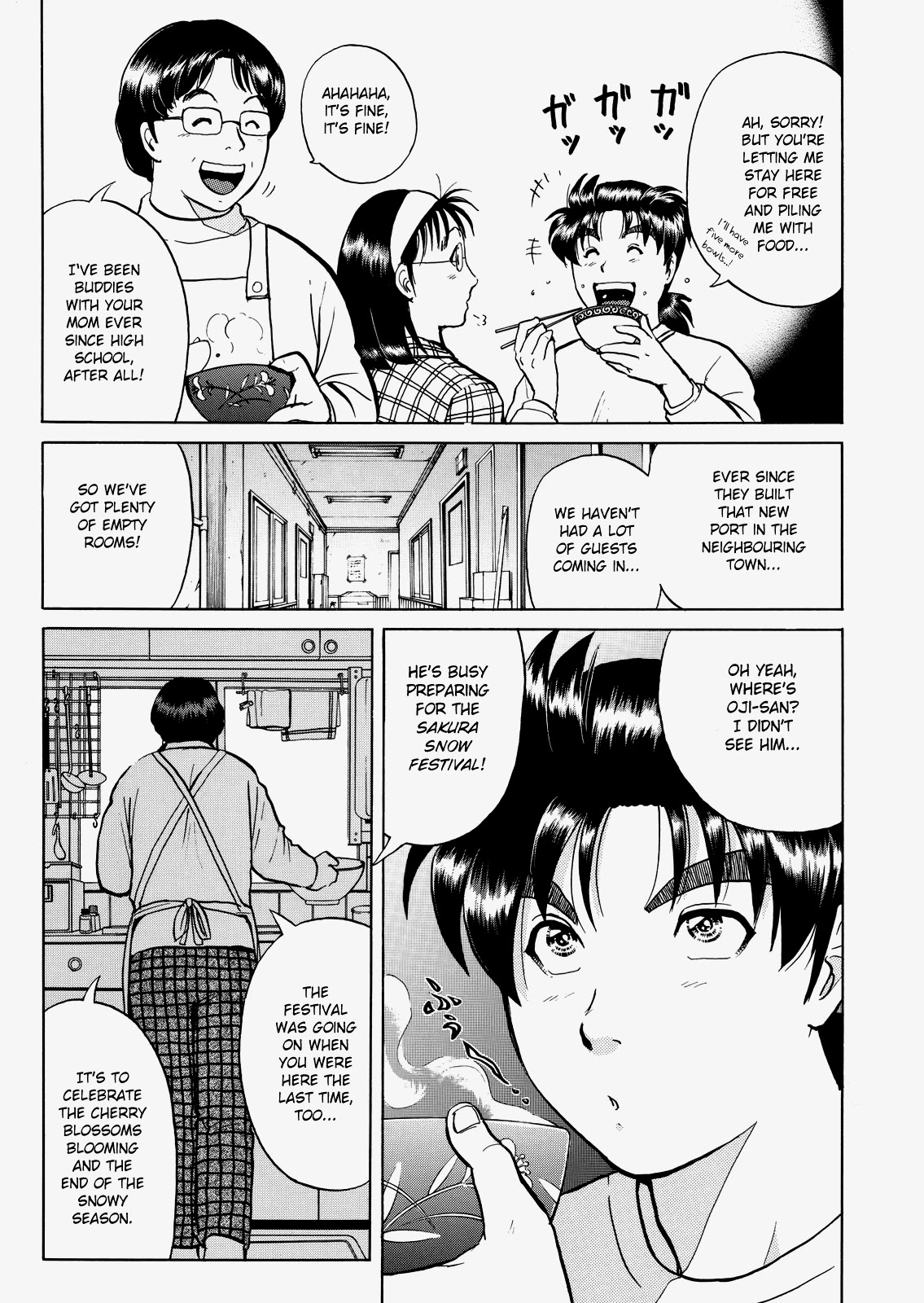 The New Kindaichi Detective Files Chapter 5.1 page 6 - Vol.5 Chapter 1: Cherry Blossoms, Snow, and the Time Capsule