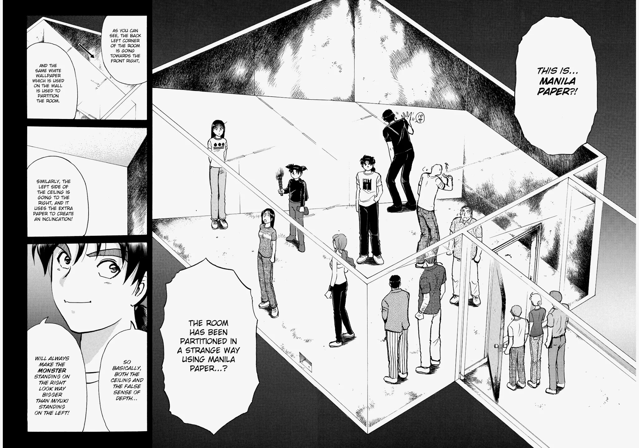 The New Kindaichi Detective Files Chapter 8.7 page 10 - Vol.8 Chapter 7: Truth 2 - Locked Room Experiment Site's Optical Illusion Technique