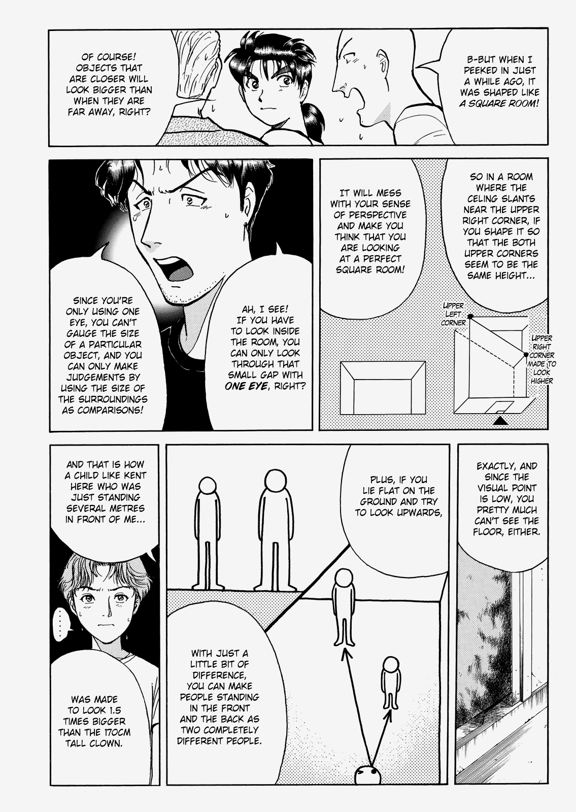 The New Kindaichi Detective Files Chapter 8.7 page 11 - Vol.8 Chapter 7: Truth 2 - Locked Room Experiment Site's Optical Illusion Technique