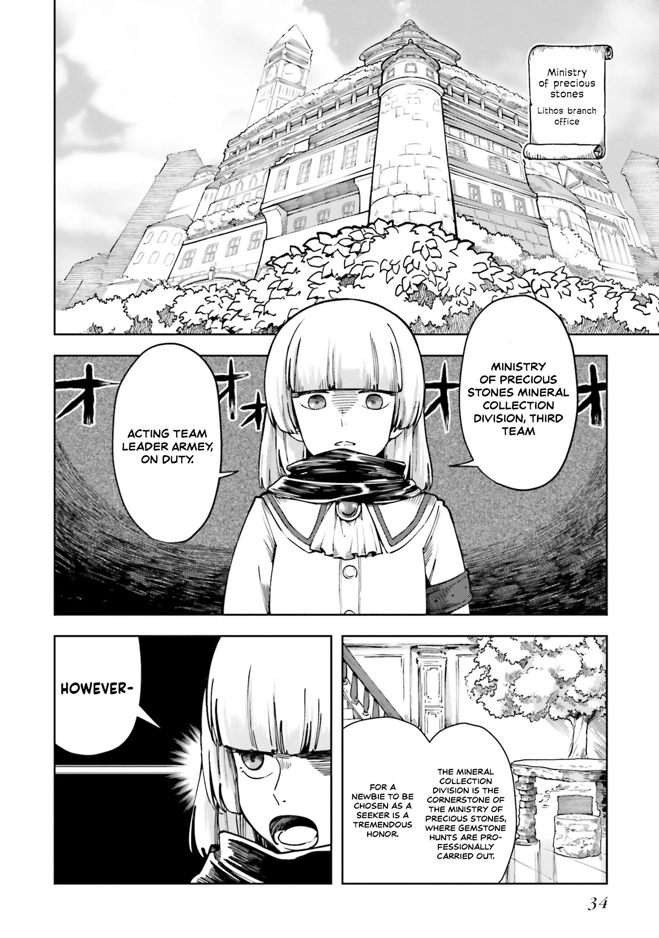The Newbie of the Ministry of Precious Stones Chapter 2 page 4 - Chapter 2