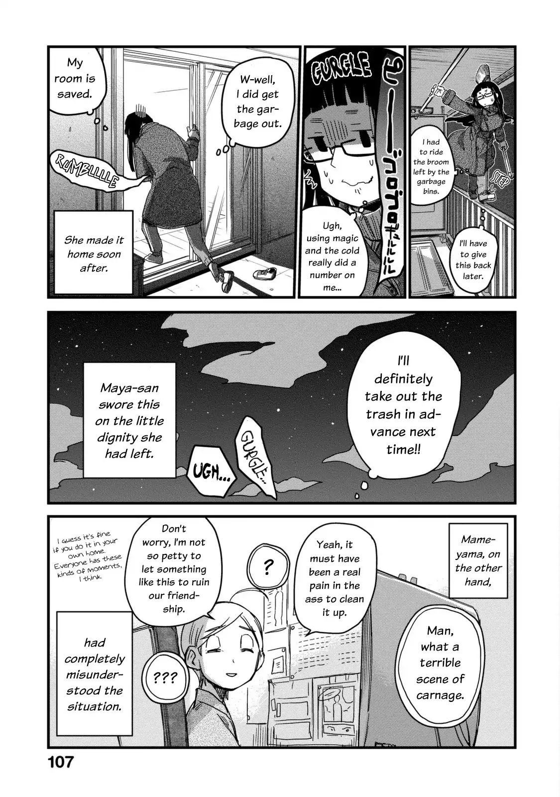 The Night Owl Witch Chapter 9 page 12 - Chapter 9: Late Night Trash Disposal