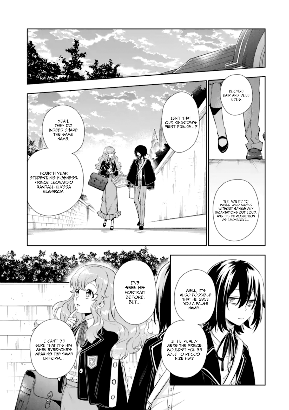 The Noble Girl With a Crush on a Plain and Studious Guy Finds the Arrogant Prince to Be a Nuisance Chapter 1.2 page 2 - Chapter 1.2