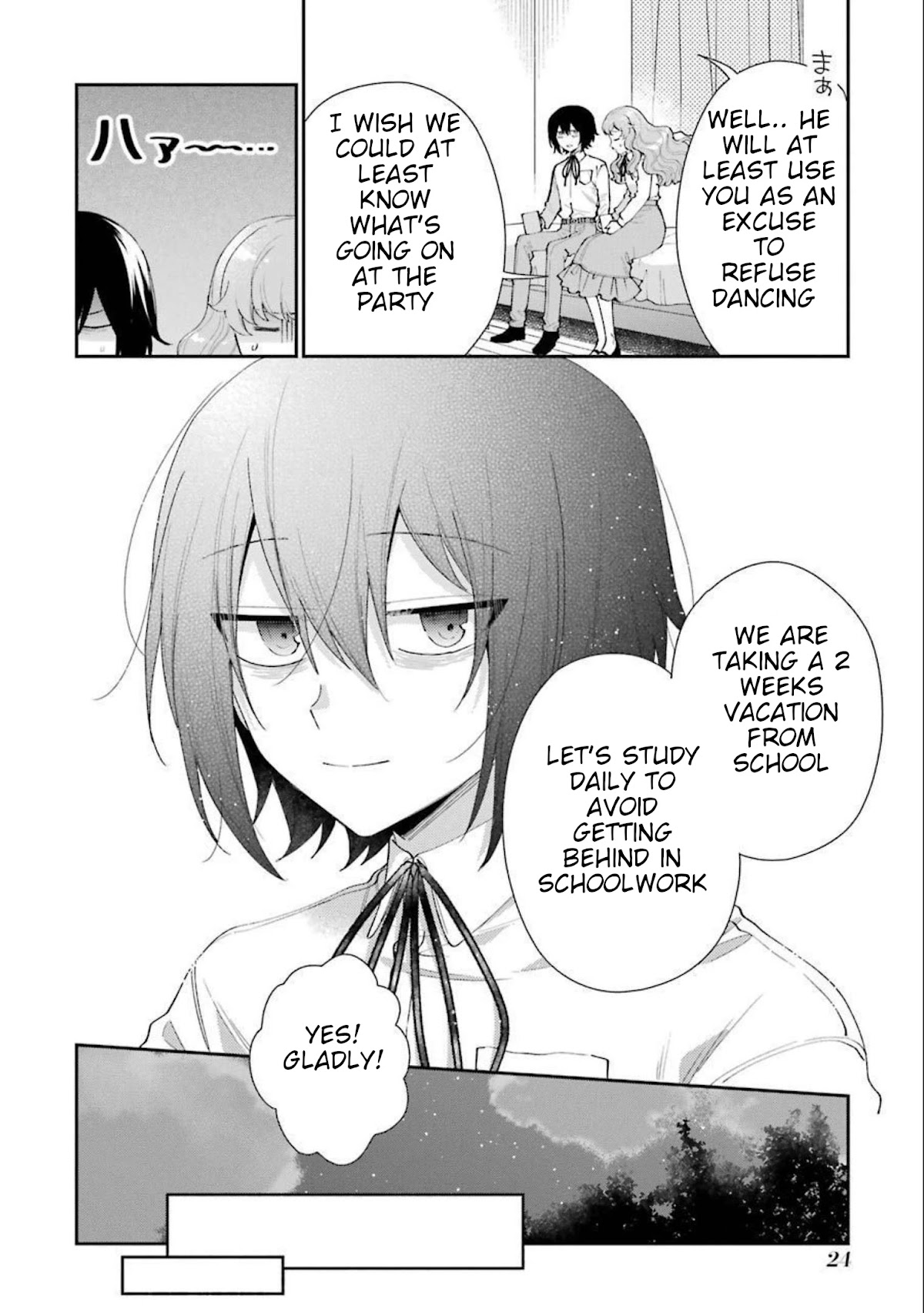 The Noble Girl With a Crush on a Plain and Studious Guy Finds the Arrogant Prince to Be a Nuisance Chapter 9 page 25 - Chapter 9: The (pretend) Honeymoon