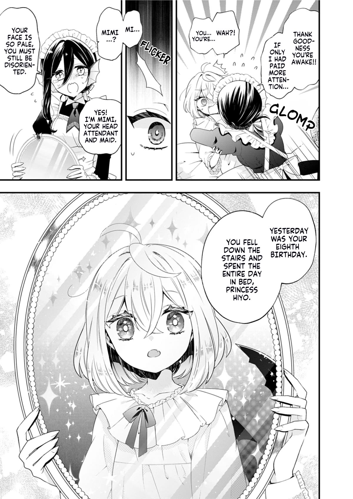 The Old Man That Was Reincarnated as a Young Girl in the Demon World Wants to Become the Demon Lord for the Sake of Peace Chapter 1 page 10 - Chapter 1: The Beginning, a Crimson Night