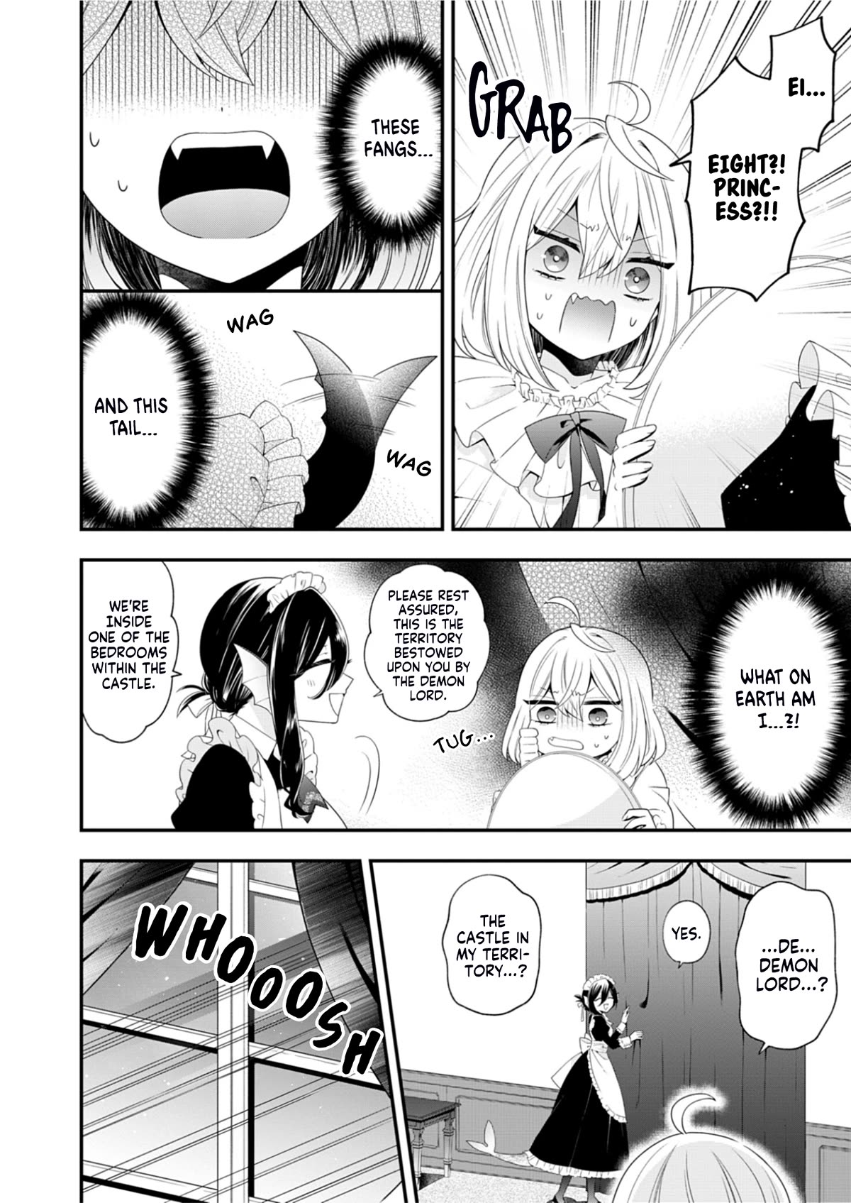 The Old Man That Was Reincarnated as a Young Girl in the Demon World Wants to Become the Demon Lord for the Sake of Peace Chapter 1 page 11 - Chapter 1: The Beginning, a Crimson Night