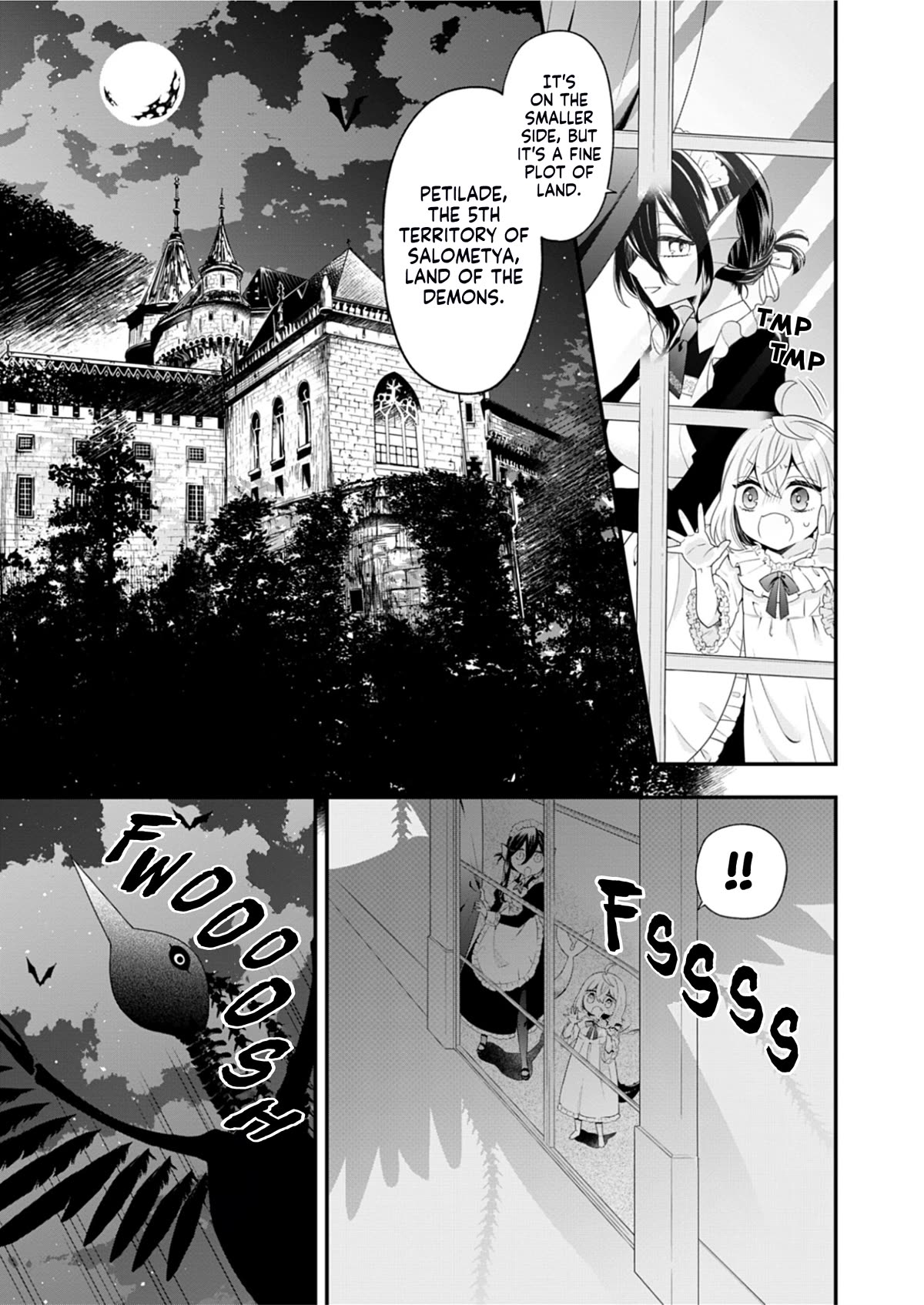 The Old Man That Was Reincarnated as a Young Girl in the Demon World Wants to Become the Demon Lord for the Sake of Peace Chapter 1 page 12 - Chapter 1: The Beginning, a Crimson Night