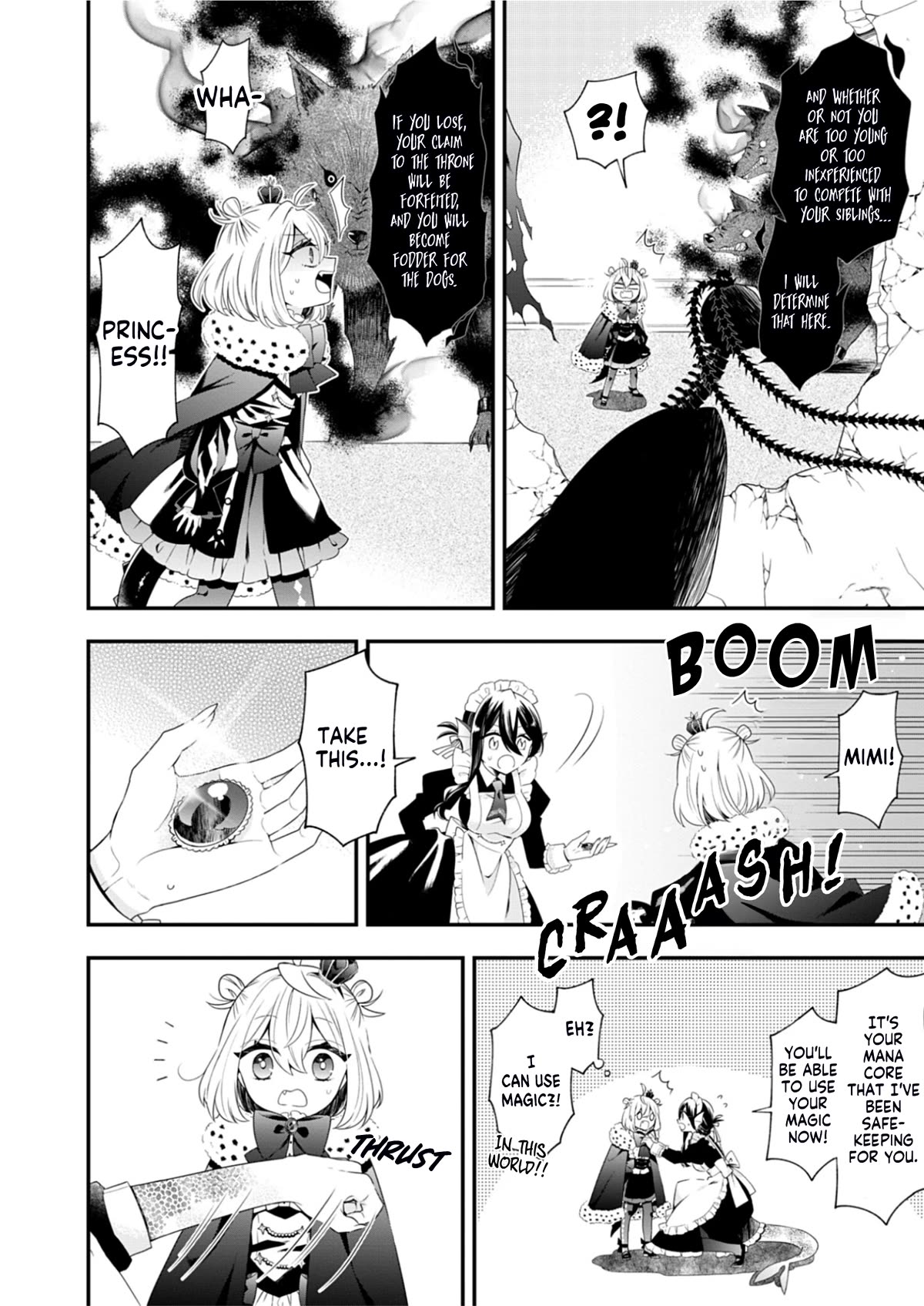 The Old Man That Was Reincarnated as a Young Girl in the Demon World Wants to Become the Demon Lord for the Sake of Peace Chapter 1 page 17 - Chapter 1: The Beginning, a Crimson Night