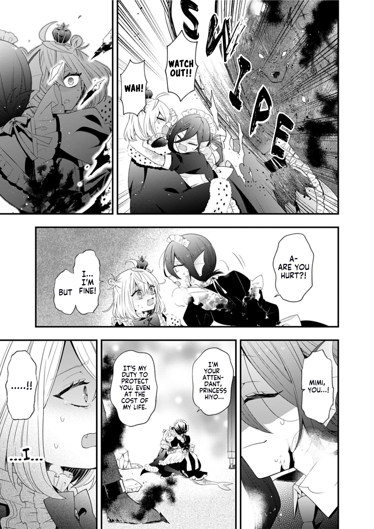 The Old Man That Was Reincarnated as a Young Girl in the Demon World Wants to Become the Demon Lord for the Sake of Peace Chapter 1 page 20 - Chapter 1: The Beginning, a Crimson Night