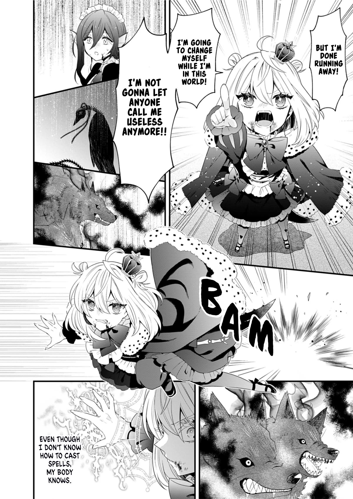 The Old Man That Was Reincarnated as a Young Girl in the Demon World Wants to Become the Demon Lord for the Sake of Peace Chapter 1 page 25 - Chapter 1: The Beginning, a Crimson Night
