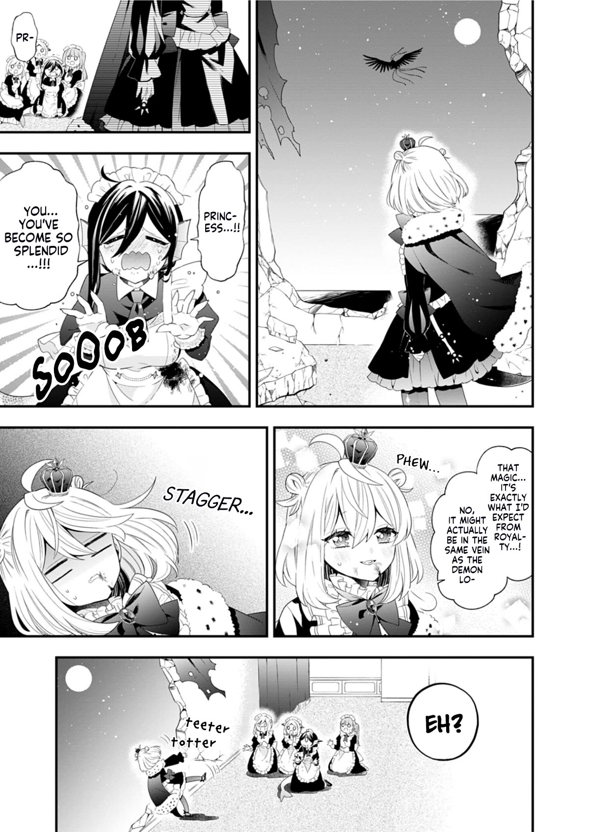 The Old Man That Was Reincarnated as a Young Girl in the Demon World Wants to Become the Demon Lord for the Sake of Peace Chapter 1 page 28 - Chapter 1: The Beginning, a Crimson Night