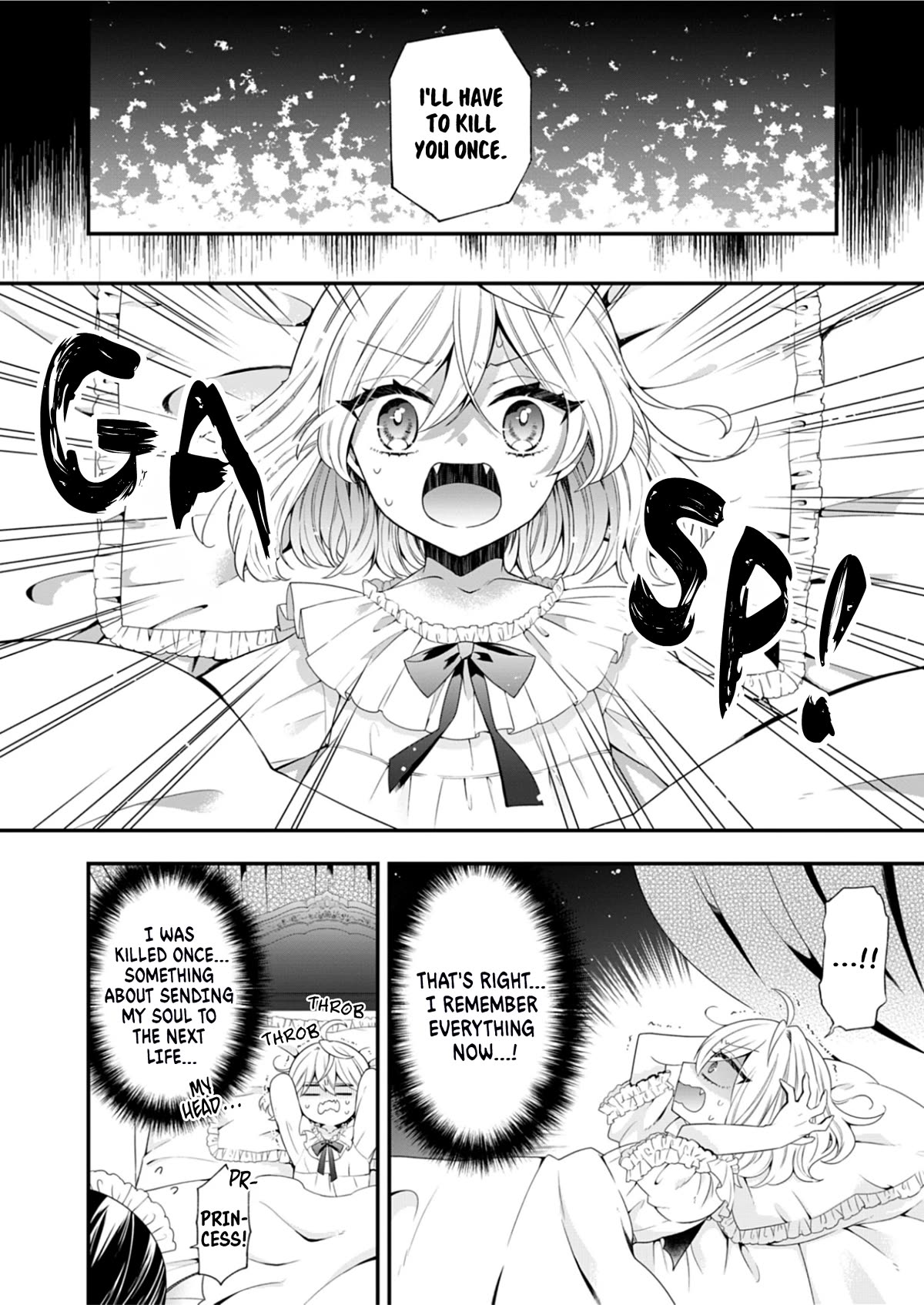The Old Man That Was Reincarnated as a Young Girl in the Demon World Wants to Become the Demon Lord for the Sake of Peace Chapter 1 page 9 - Chapter 1: The Beginning, a Crimson Night