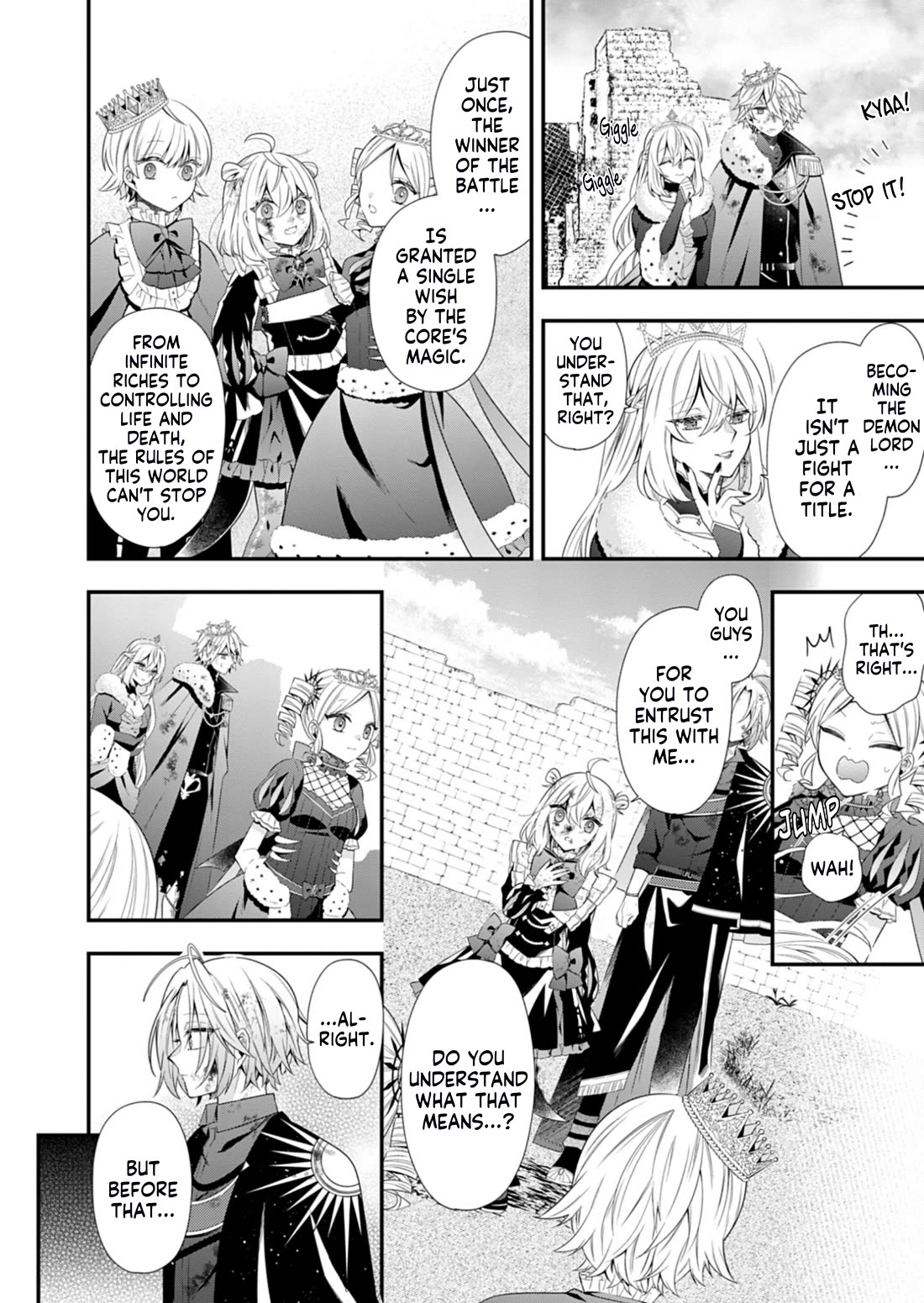 The Old Man That Was Reincarnated as a Young Girl in the Demon World Wants to Become the Demon Lord for the Sake of Peace Chapter 13 page 11 - Chapter 13: The Rotting Crown, Arriving at a Sunlit Shambhala [END]