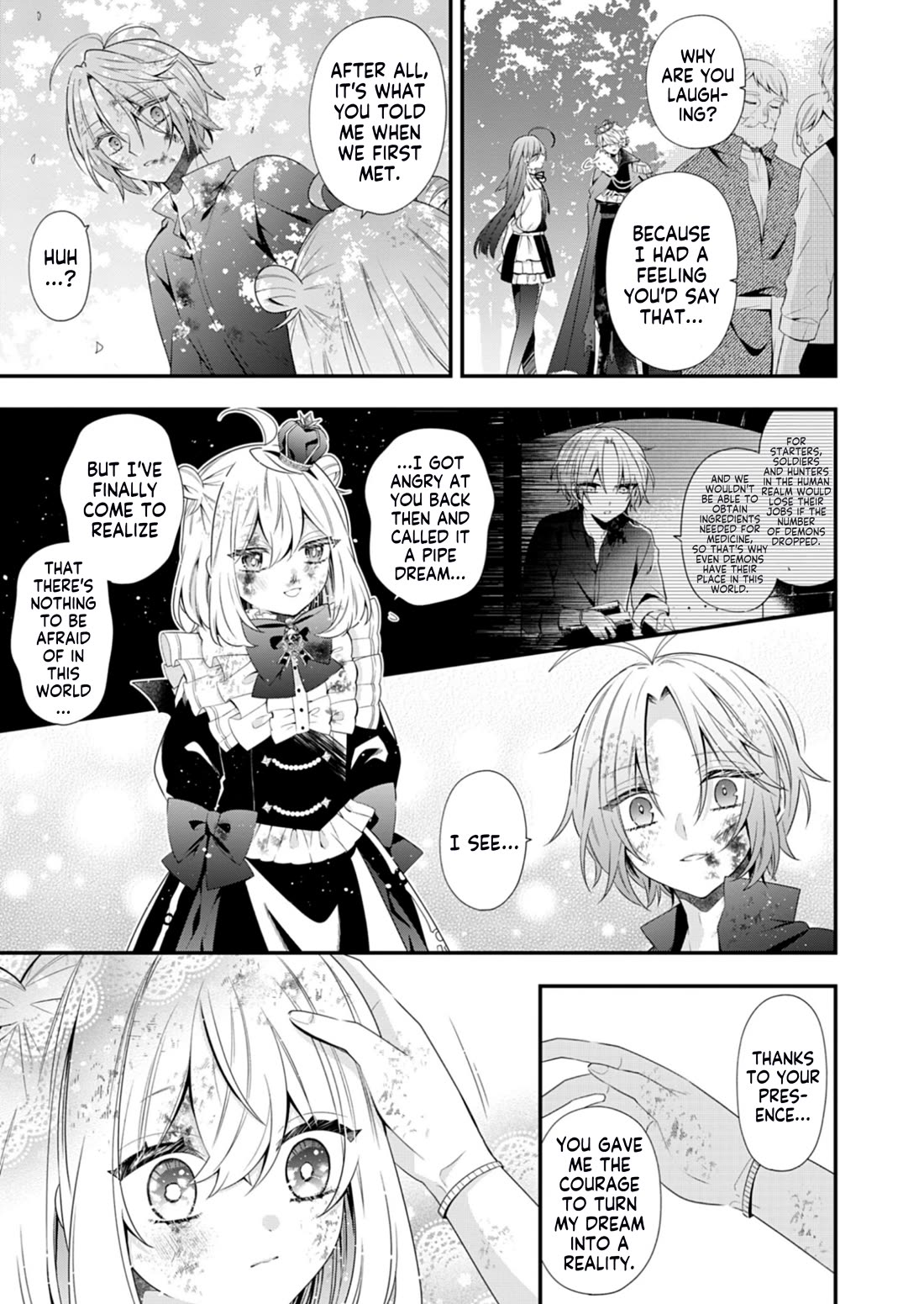 The Old Man That Was Reincarnated as a Young Girl in the Demon World Wants to Become the Demon Lord for the Sake of Peace Chapter 13 page 18 - Chapter 13: The Rotting Crown, Arriving at a Sunlit Shambhala [END]