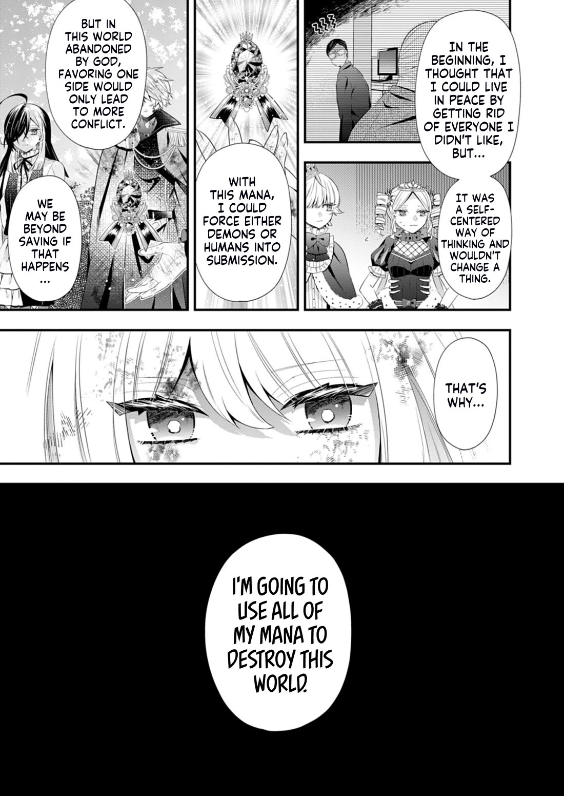 The Old Man That Was Reincarnated as a Young Girl in the Demon World Wants to Become the Demon Lord for the Sake of Peace Chapter 13 page 20 - Chapter 13: The Rotting Crown, Arriving at a Sunlit Shambhala [END]