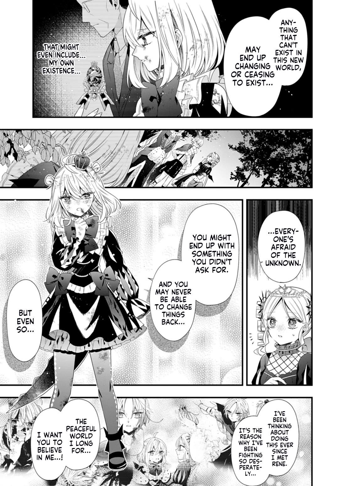 The Old Man That Was Reincarnated as a Young Girl in the Demon World Wants to Become the Demon Lord for the Sake of Peace Chapter 13 page 22 - Chapter 13: The Rotting Crown, Arriving at a Sunlit Shambhala [END]