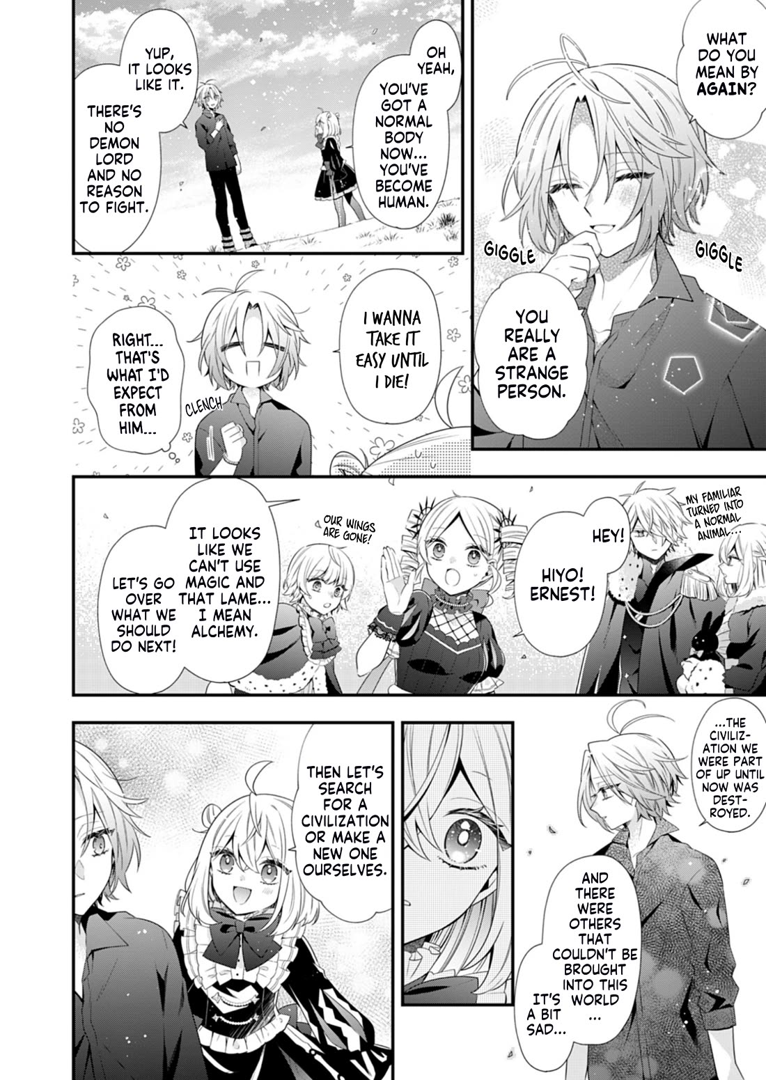 The Old Man That Was Reincarnated as a Young Girl in the Demon World Wants to Become the Demon Lord for the Sake of Peace Chapter 13 page 31 - Chapter 13: The Rotting Crown, Arriving at a Sunlit Shambhala [END]
