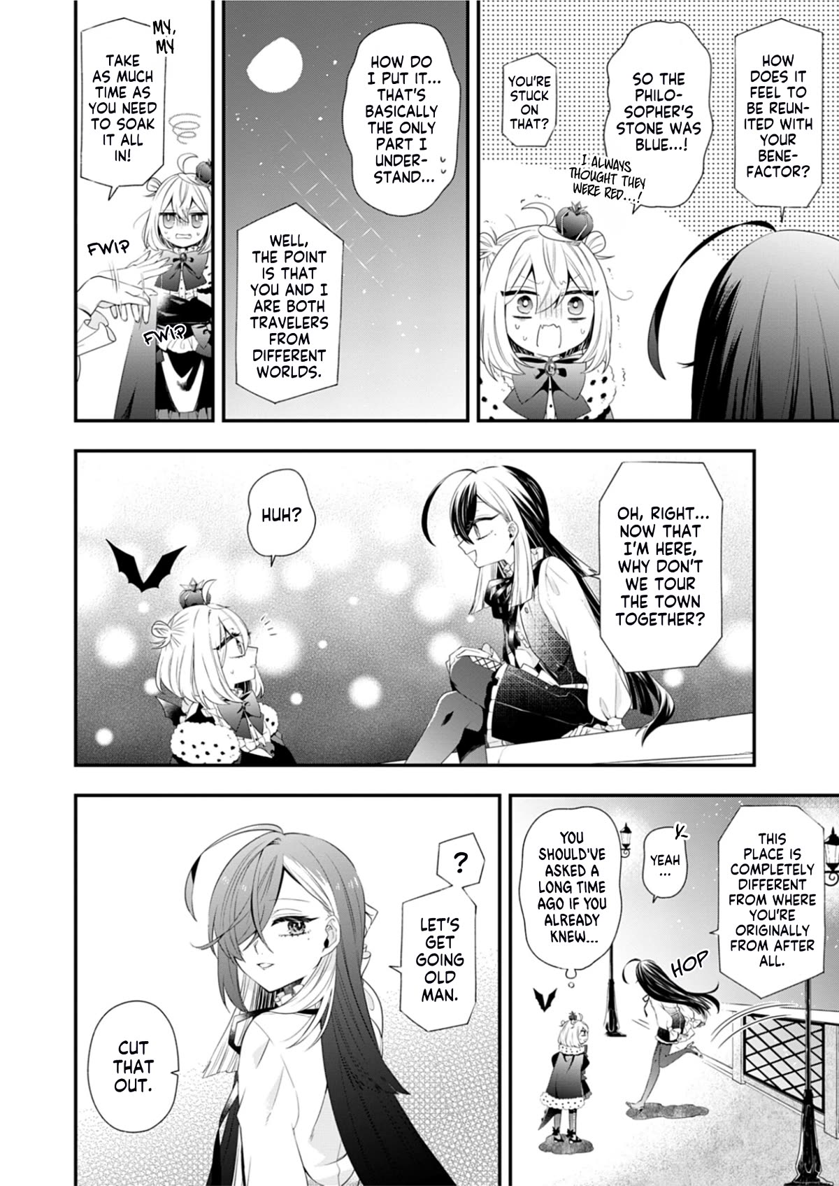 The Old Man That Was Reincarnated as a Young Girl in the Demon World Wants to Become the Demon Lord for the Sake of Peace Chapter 3 page 11 - Chapter 3: Alchemist of the Blue Philosopher's Stone