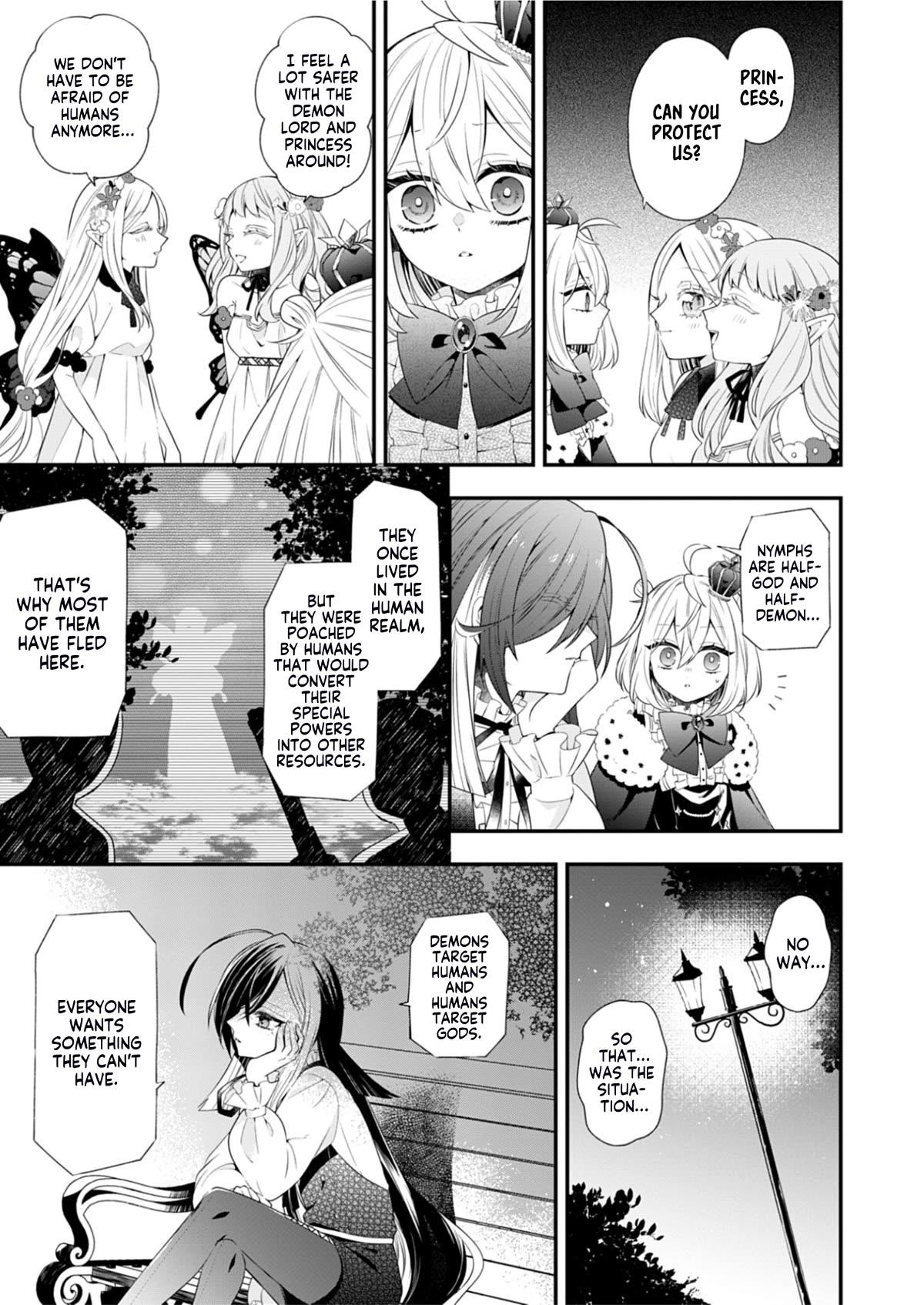 The Old Man That Was Reincarnated as a Young Girl in the Demon World Wants to Become the Demon Lord for the Sake of Peace Chapter 3 page 22 - Chapter 3: Alchemist of the Blue Philosopher's Stone