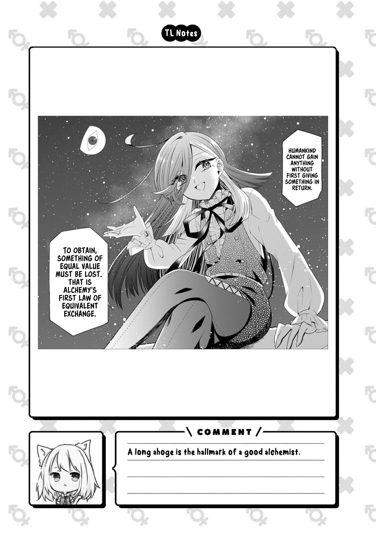 The Old Man That Was Reincarnated as a Young Girl in the Demon World Wants to Become the Demon Lord for the Sake of Peace Chapter 3 page 35 - Chapter 3: Alchemist of the Blue Philosopher's Stone