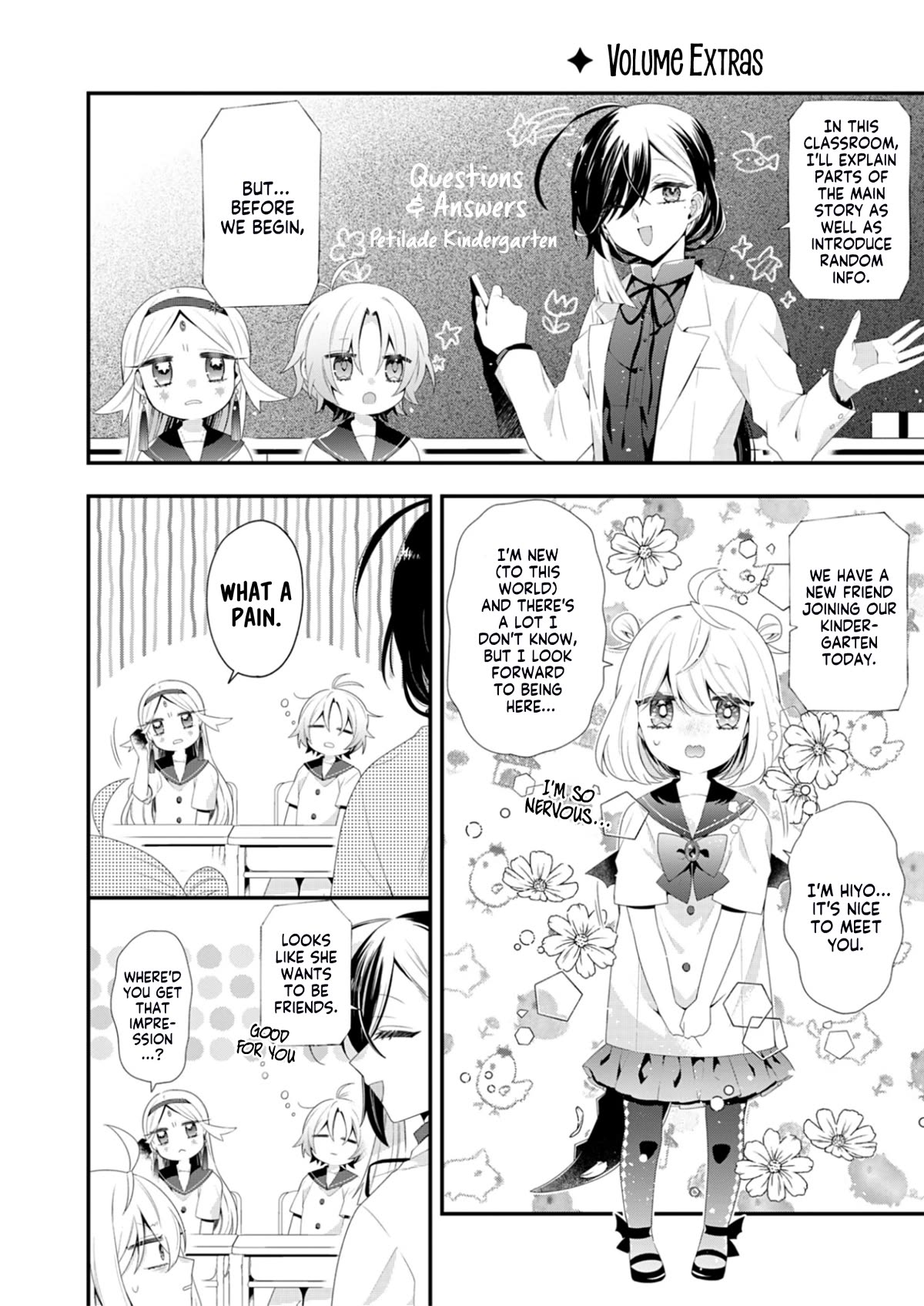 The Old Man That Was Reincarnated as a Young Girl in the Demon World Wants to Become the Demon Lord for the Sake of Peace Chapter 4.5 page 1 - Chapter 4.5: Volume 1 Extras