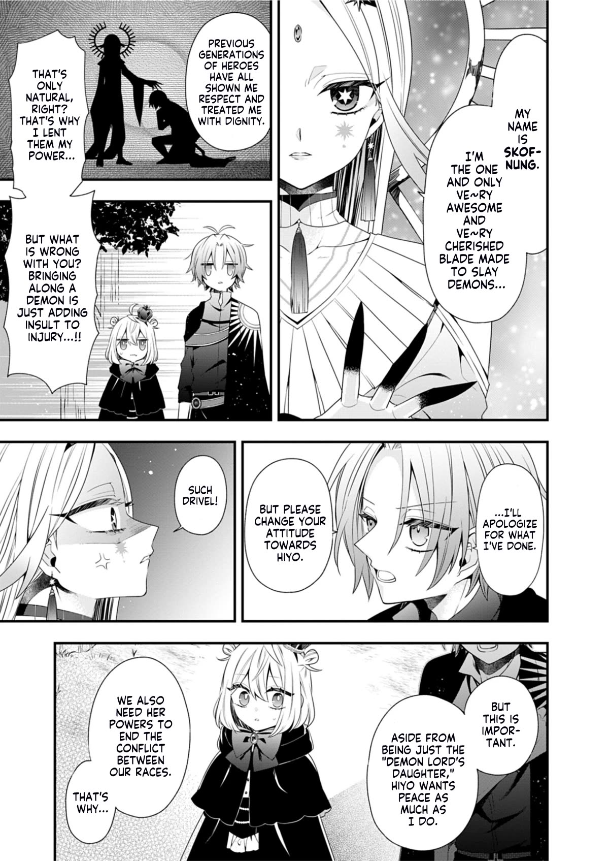 The Old Man That Was Reincarnated as a Young Girl in the Demon World Wants to Become the Demon Lord for the Sake of Peace Chapter 4 page 20 - Chapter 4: The Demon's Bane, or Spirit of Mercury
